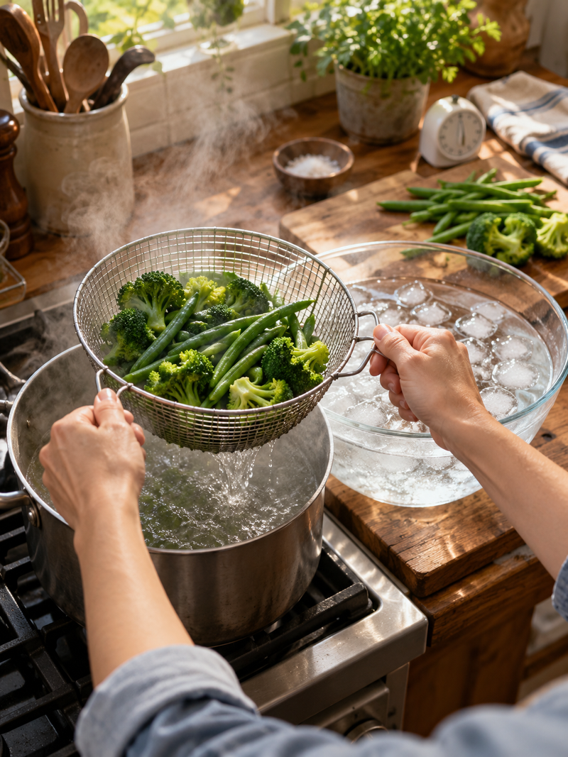 Freezing Vegetables from the Garden