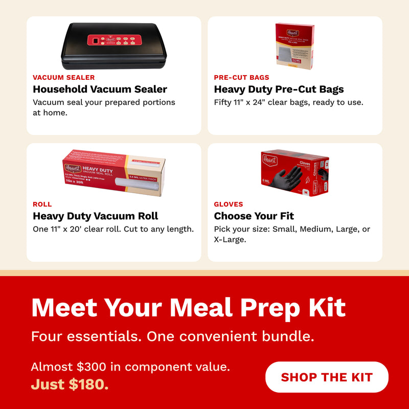 The Harvest Company Food Preservation Meal Prep Vacuum Sealer Bundle Kit