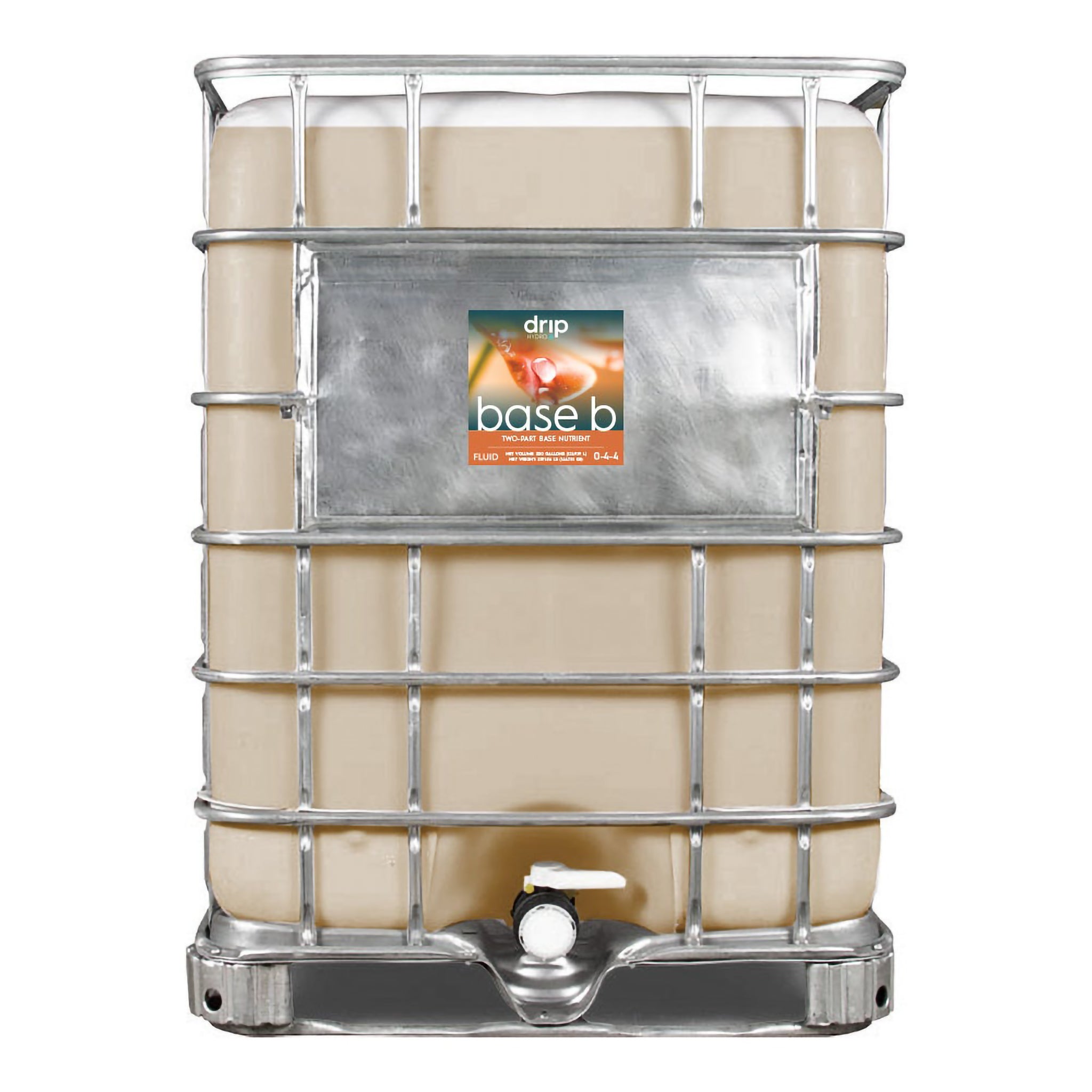 Drip Hydro Base B Two-Part Nutrient Solution Liquid Plant Fertilizer Fruiting & Flowering Plants 0-4-4