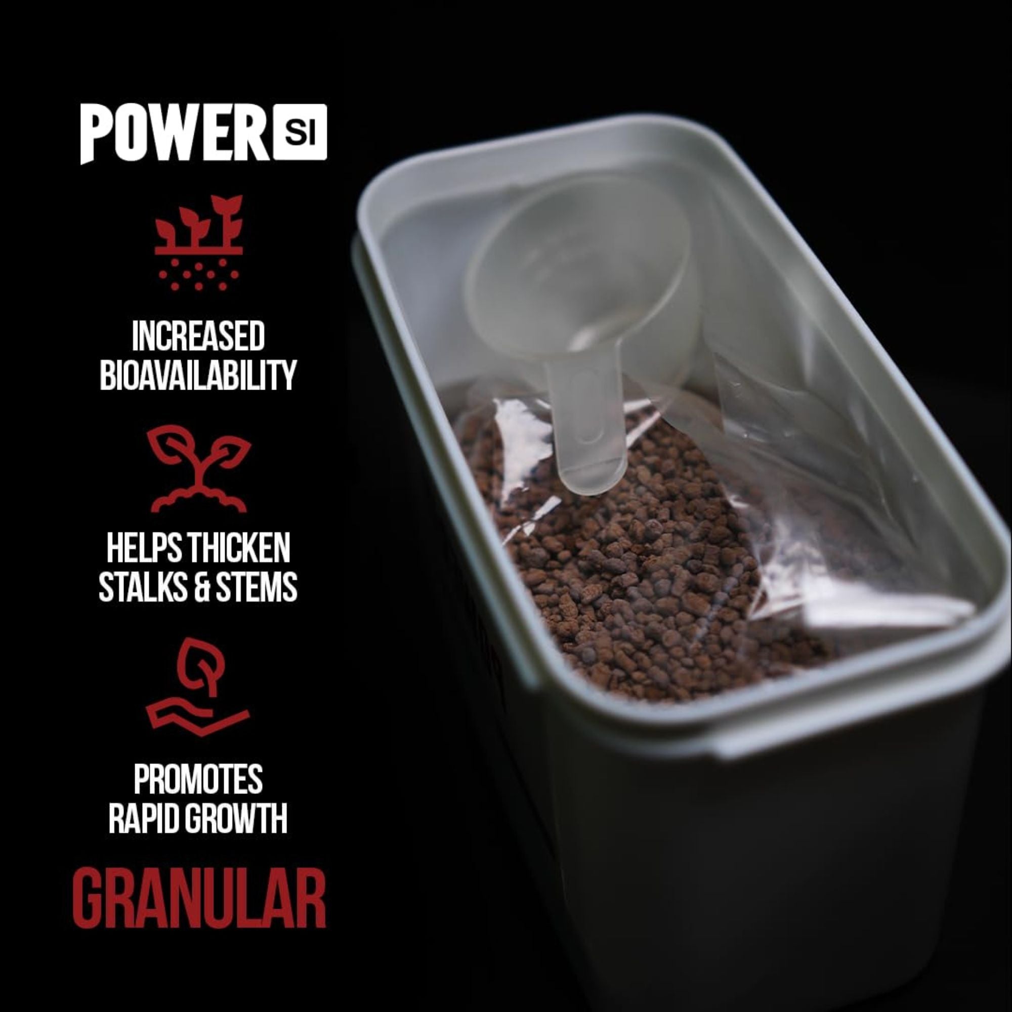 Power Si Granular Dry Plant Fertilizer with Extended-Release Silica 0.9-0.8-0.8