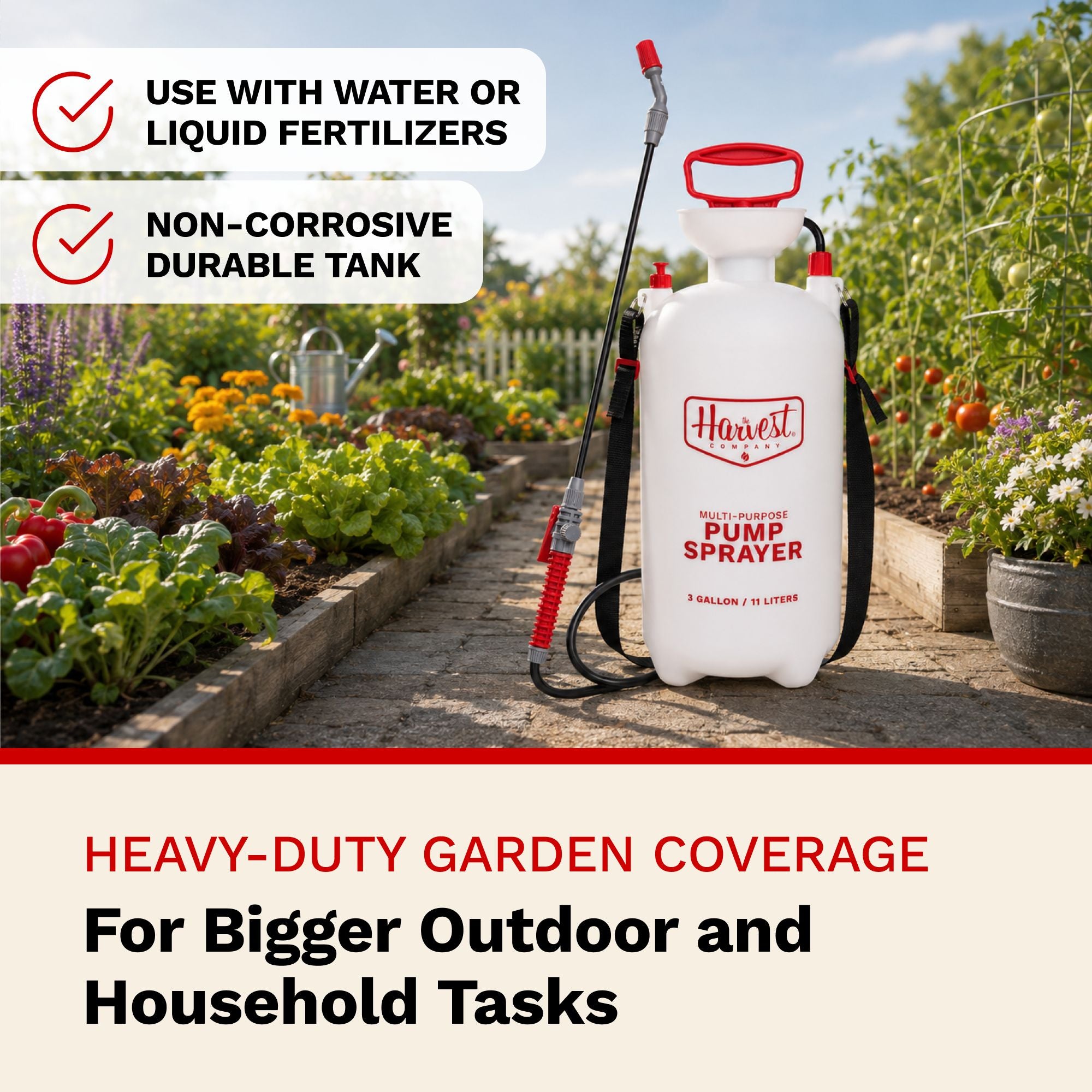 The Harvest Company Multi-Purpose Lawn and Garden Pump Sprayer