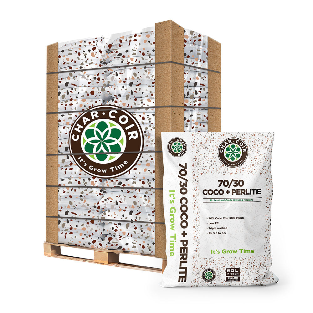 Char Coir - 24 lb. (1.75 cu. ft. ) Organic 70/30 Coco-Perlite Loose Fill Aeration Blend Soil Amendment