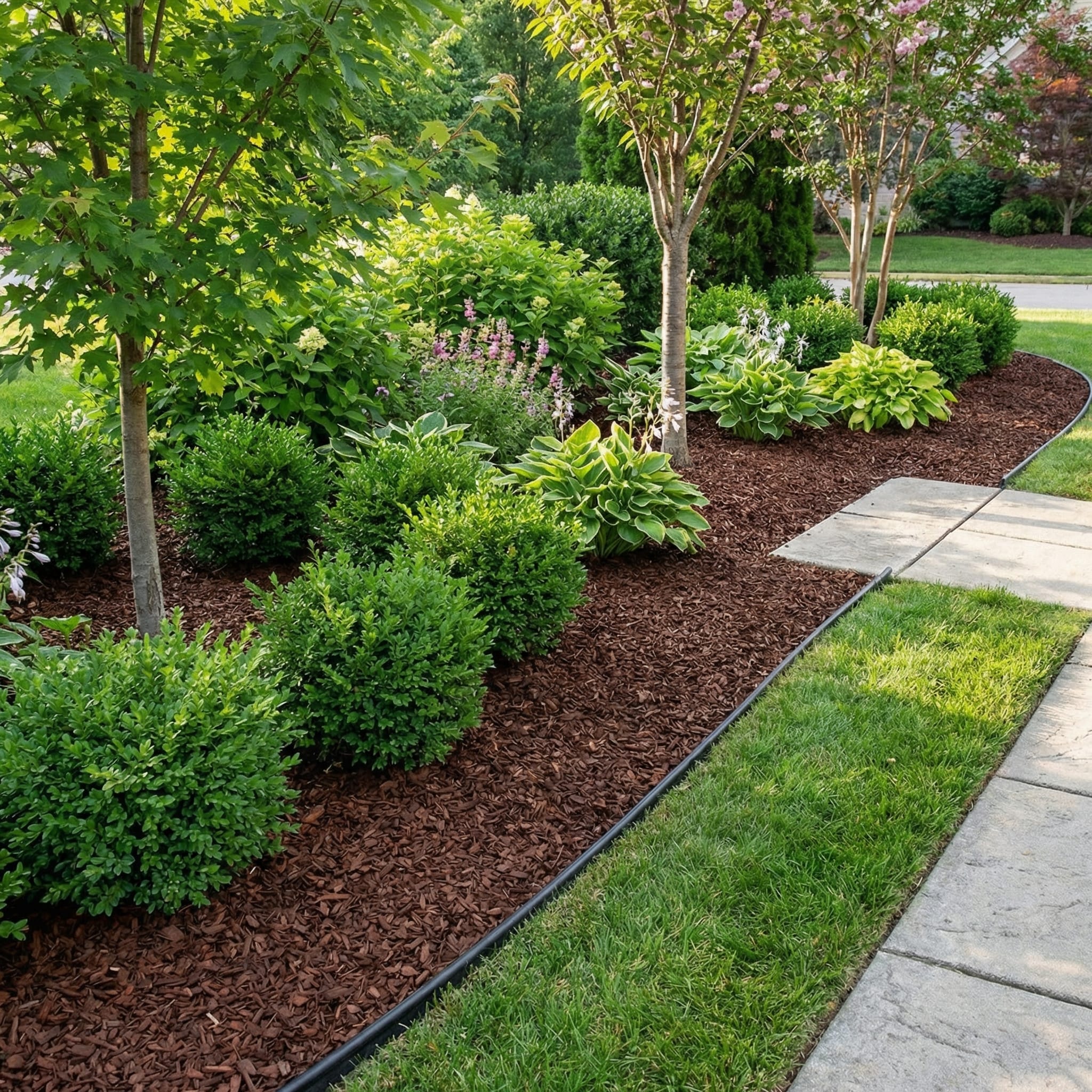 The Harvest Company Brown Rubber Playground & Landscape Mulch, 75 cf pallet / 50 bags 1.5cf each / 2.77 Cubic Yards / 2000lbs (VBrownRM-PT)