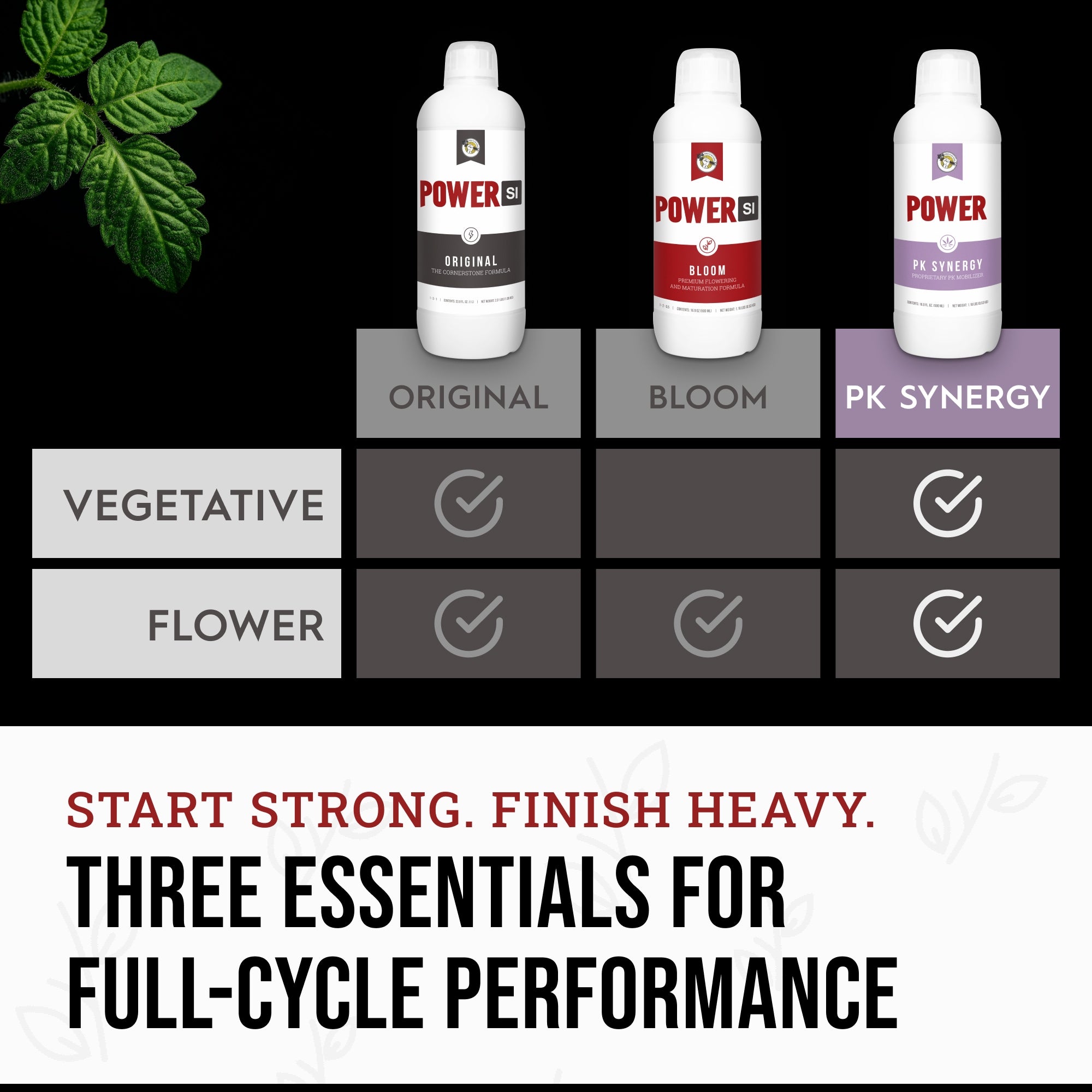 Power Si PK Synergy Liquid Plant Fertilizer Bloom Phase Microbial Inoculant