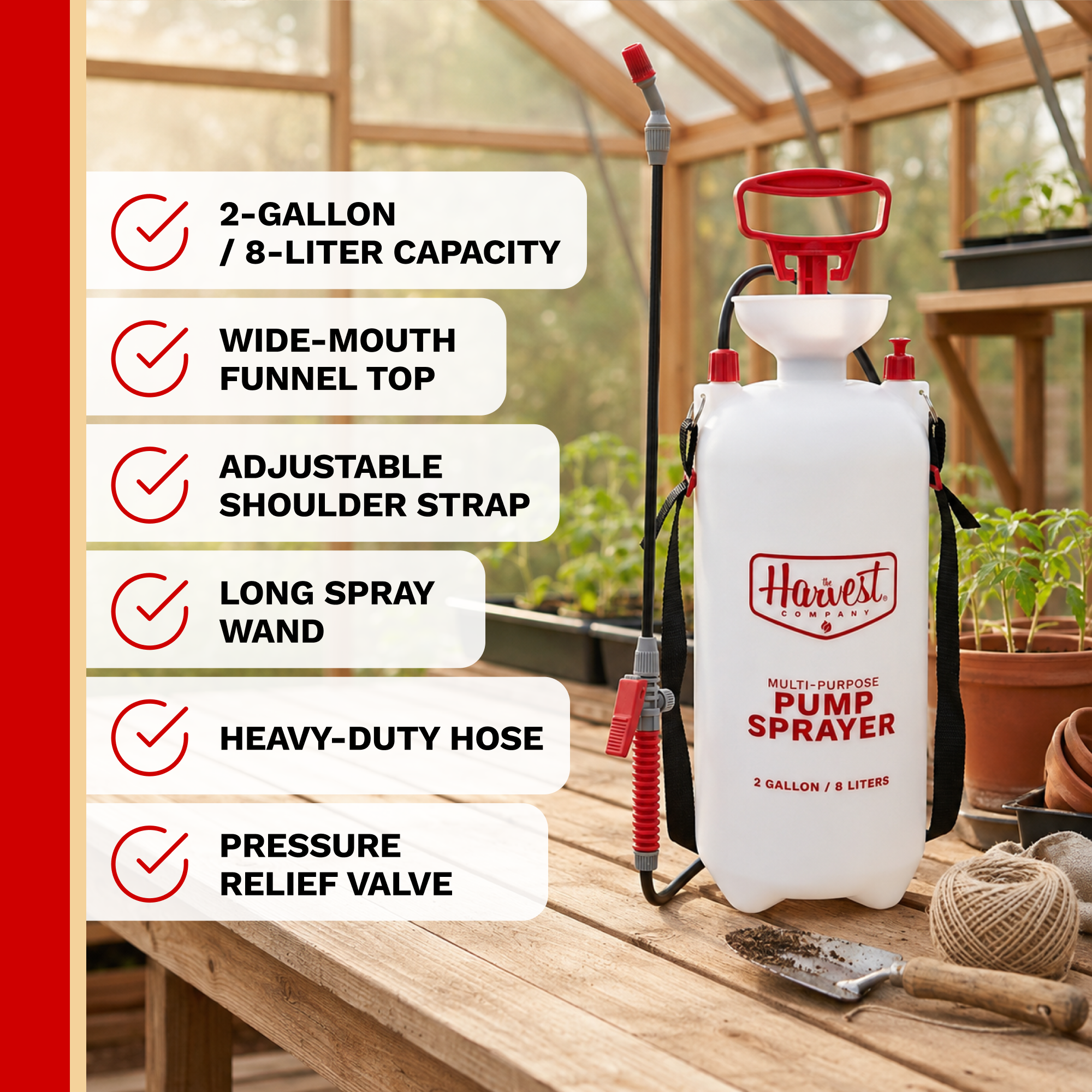 The Harvest Company Multi-Purpose Lawn and Garden Pump Sprayer