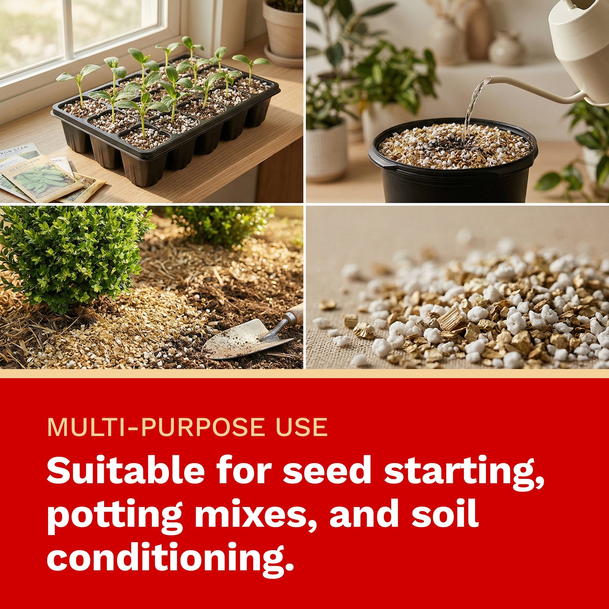 The Harvest Company Perlite + Vermiculite 4 cuft bags - 2-bag Combo Kit (VERPER4)
