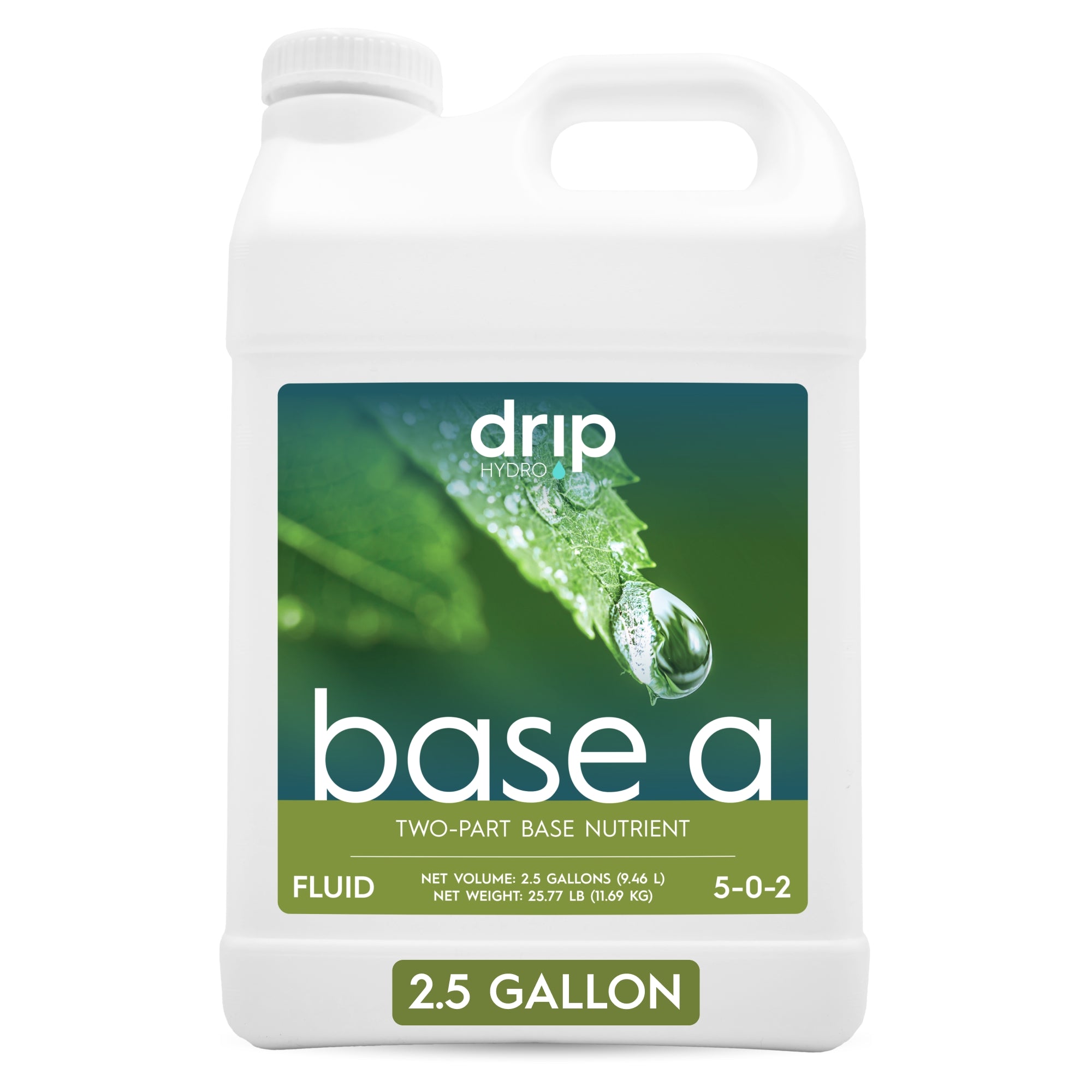 Drip Hydro Base A Two-Part Nutrient Solution Liquid Plant Fertilizer Fruiting & Flowering Plants 4-0-2
