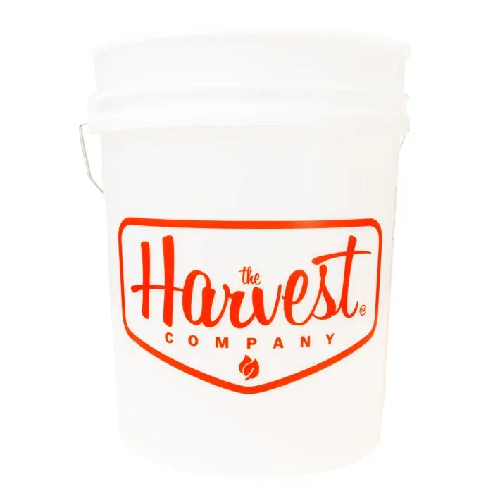 White container with 'The Harvest Company' logo in red on a white background