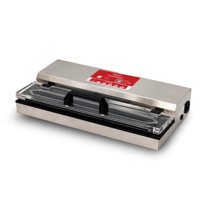 Vacuum sealer machine on a white background