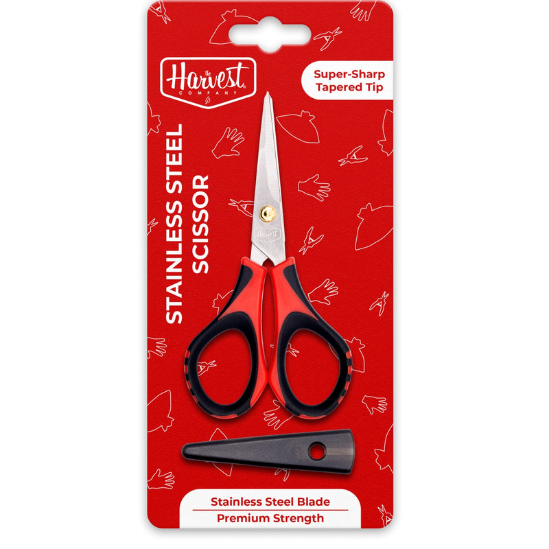 The Harvest Company 5 in. x 0.47 in. Stainless Steel Multi-Purpose Scissor with Comfortable Grips
