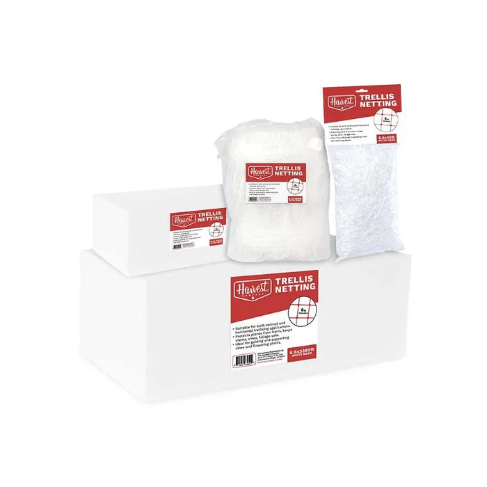 Harvest Trellis Netting packaging on a white background