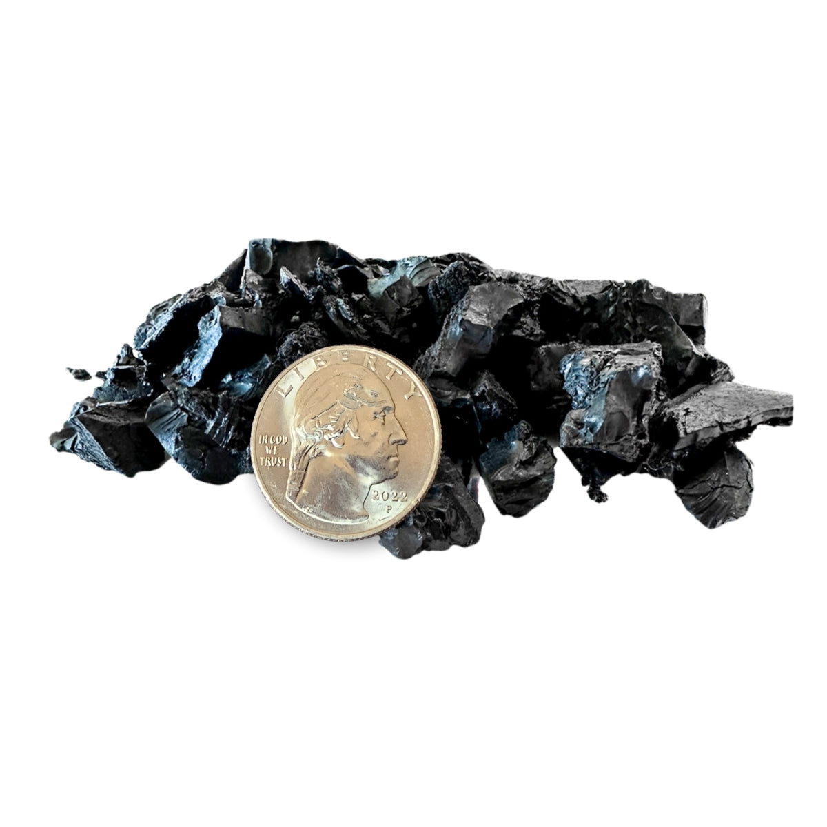 The Harvest Company Black Rubber Playground & Landscape Mulch, 75 cf pallet / 50 bags 1.5cf each / 2.77 Cubic Yards / 2000lbs (VBlackRM-PT)