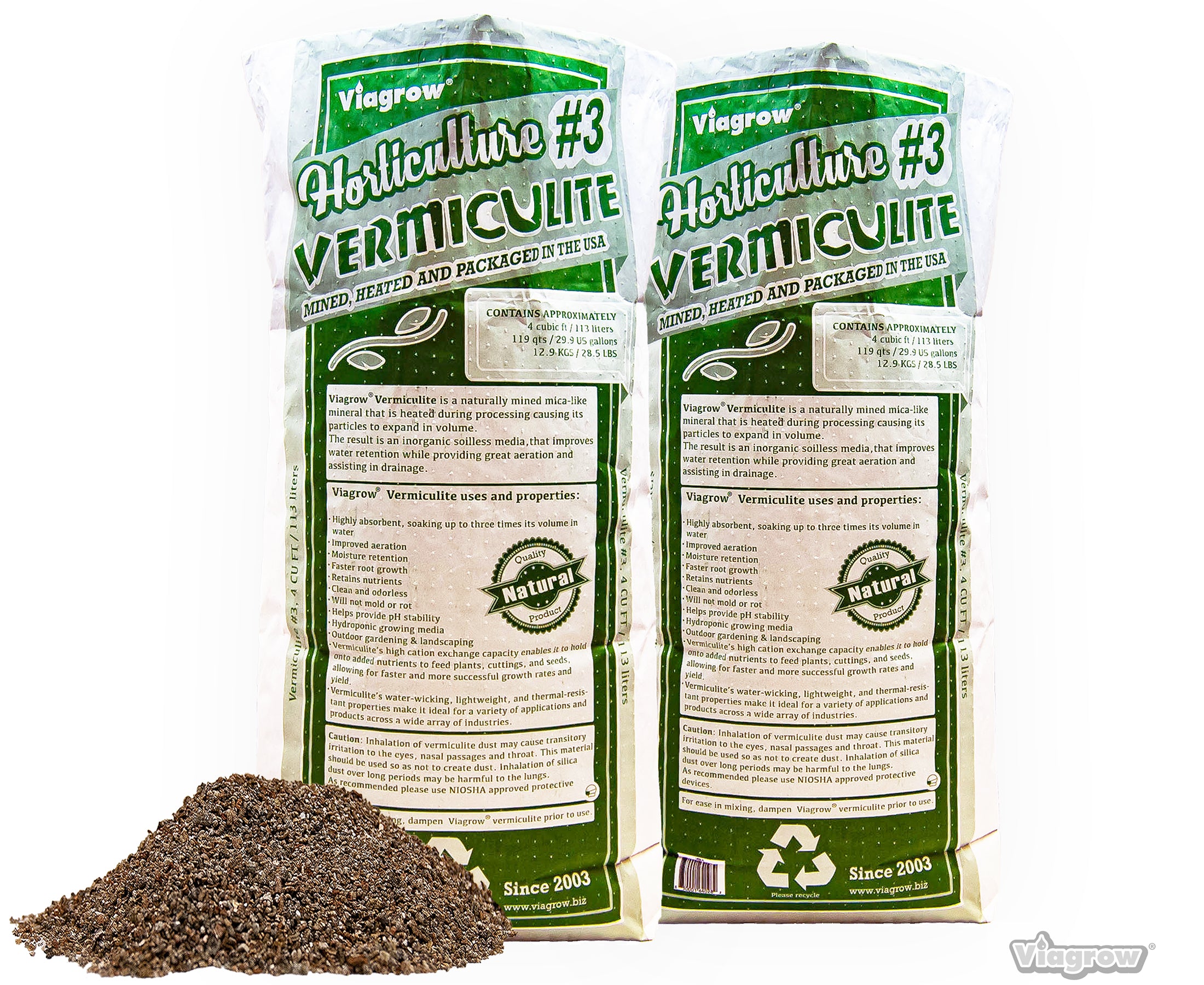 The Harvest Company 4 cu. ft. (113L) Horticultural Vermiculite Natural Soil Amendment (Packs)