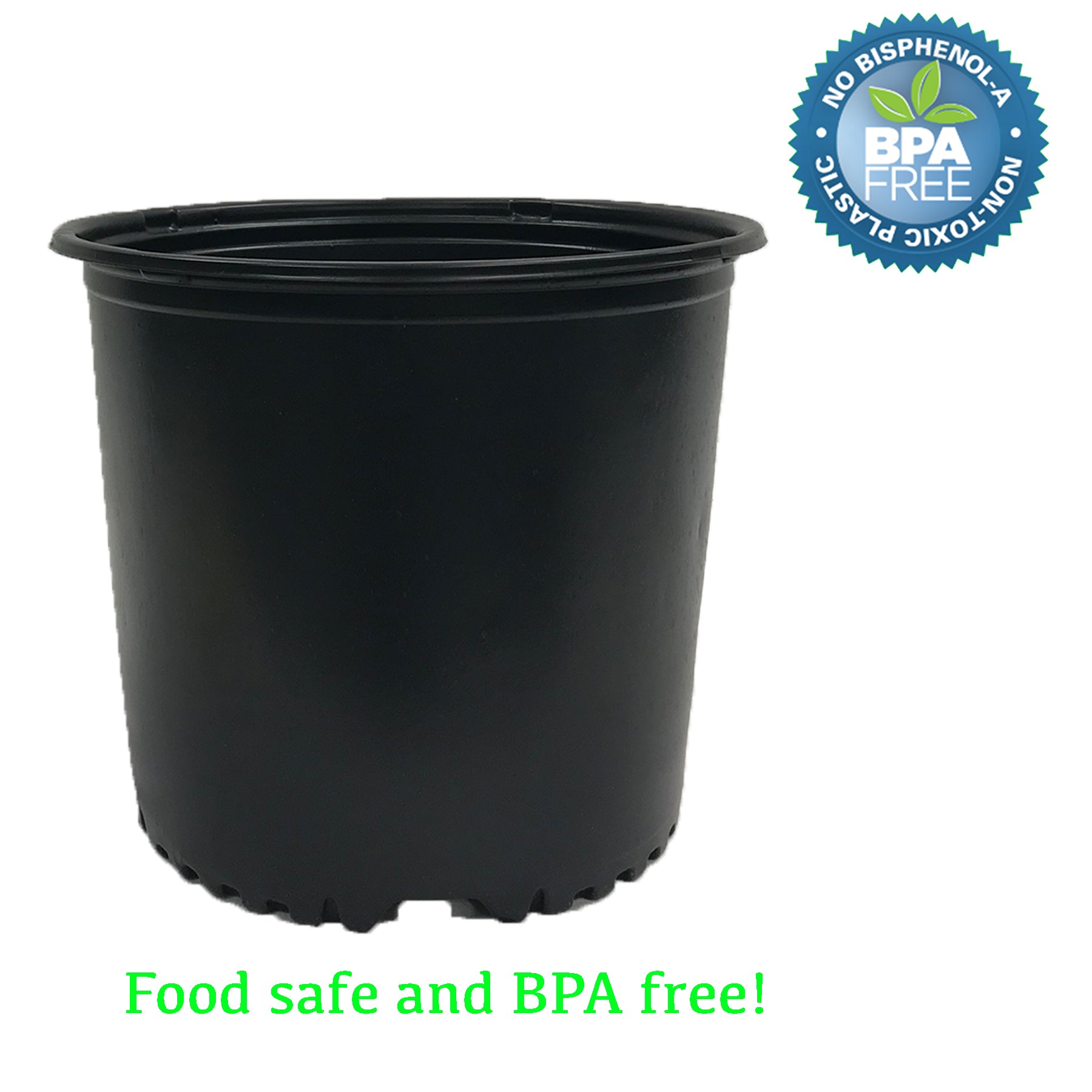 The Harvest Company 3 gal. 11.5 in. L x 9.13 in. W x 9.63 in. H Black Indoor/Outdoor Plastic Nursery Pot (Packs)