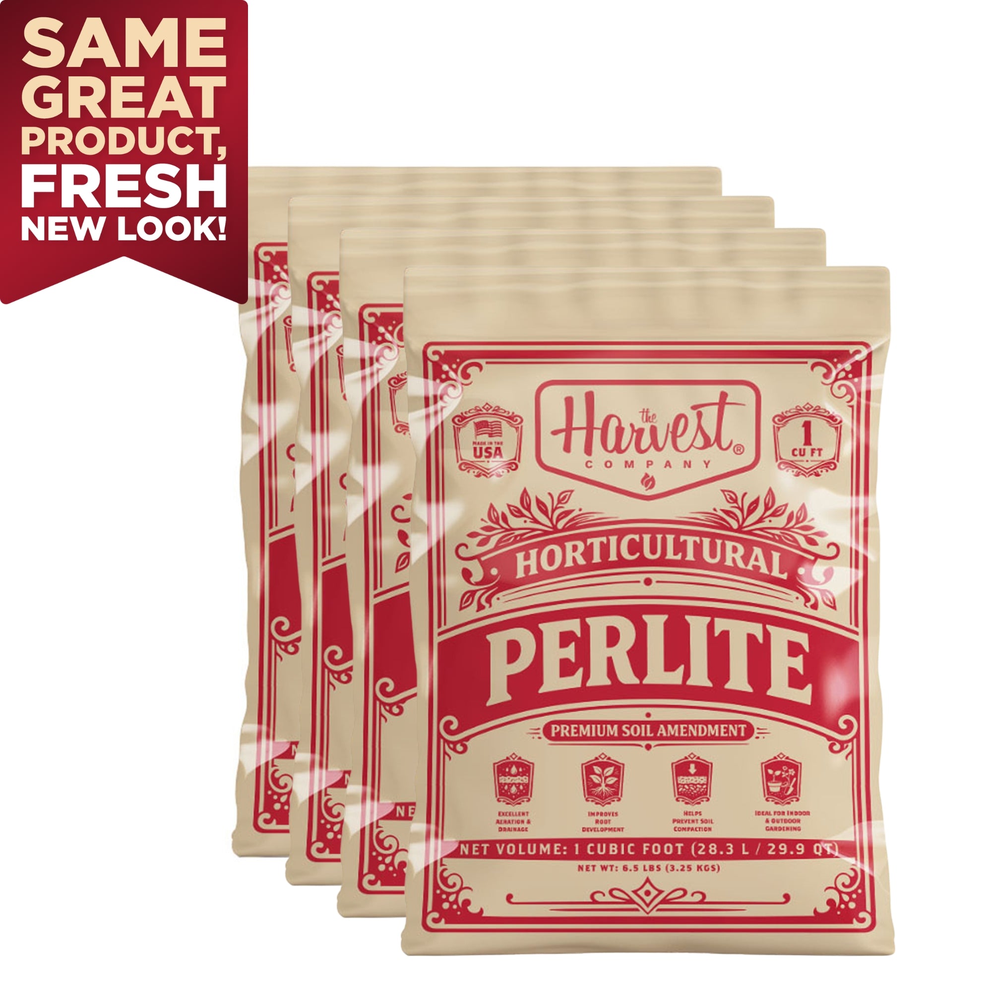 The Harvest Company Horticultural Perlite, 1 cu. ft., White Natural Soil Amendment for Potting Mix