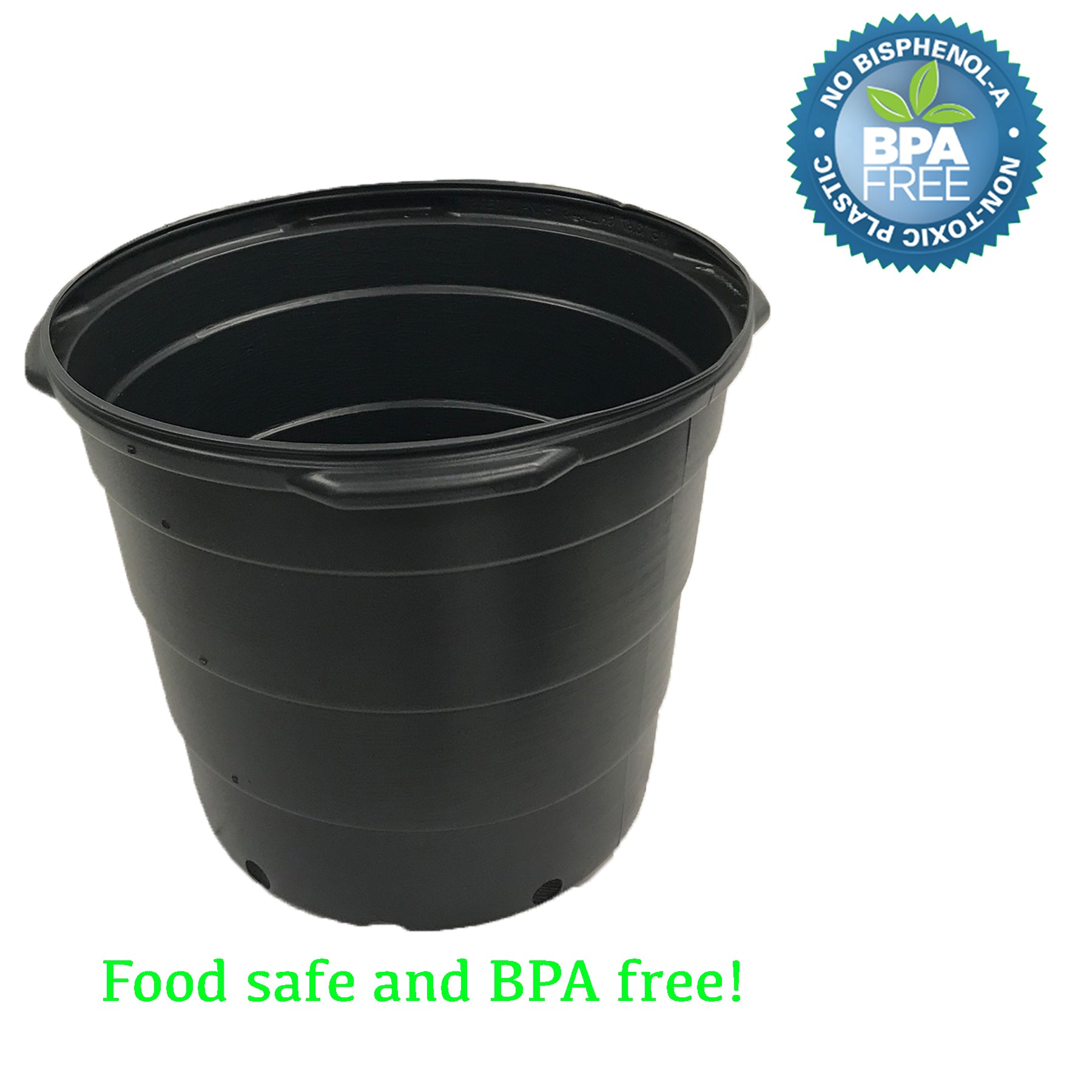 Viagrow 15 gal. 19.5 in. L x 14.5 in. W x 16.25 in. H Black Indoor/Outdoor Plastic Nursery Pot