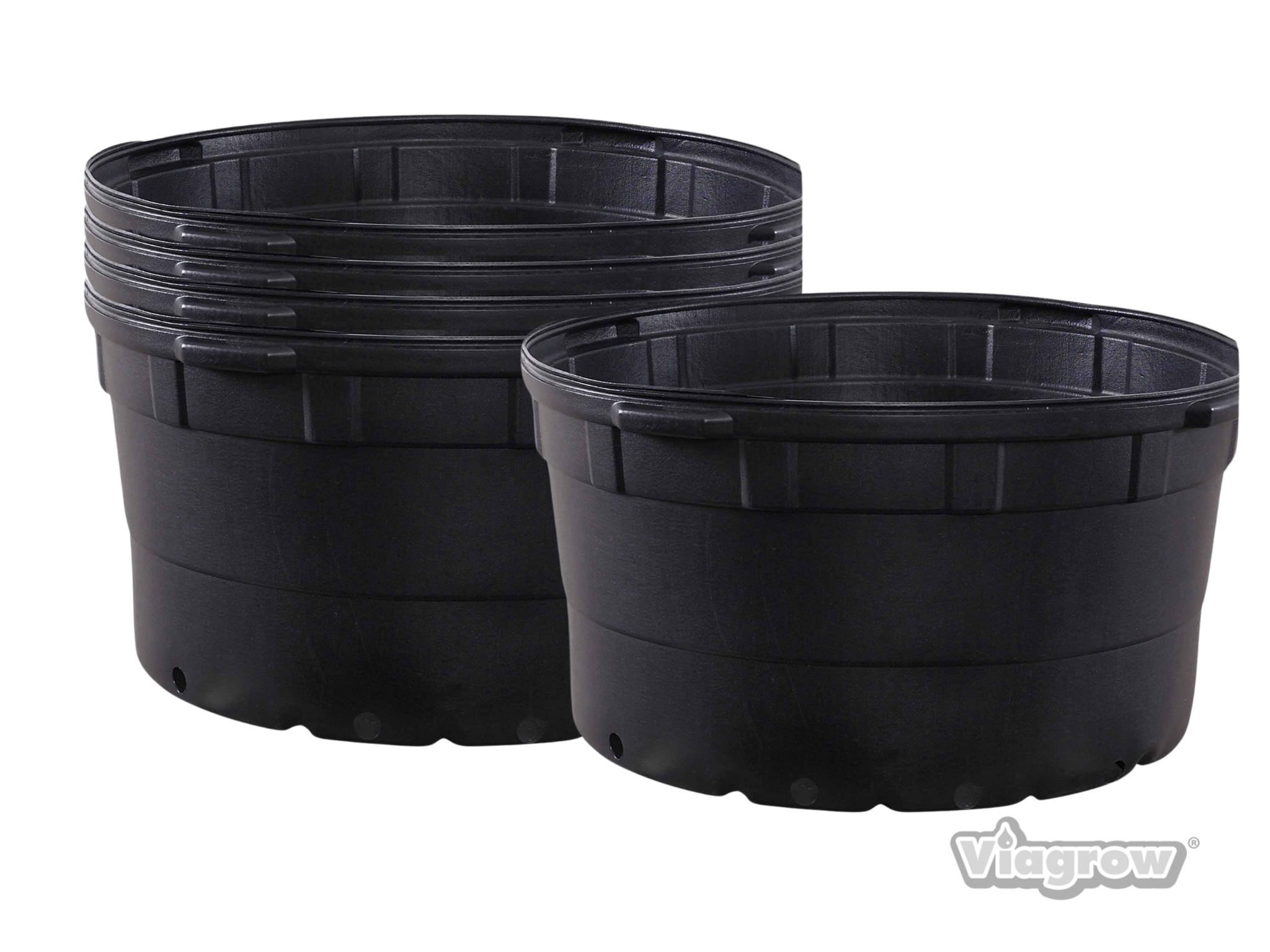 Viagrow 25-Gallon Round Nursery Garden Pots