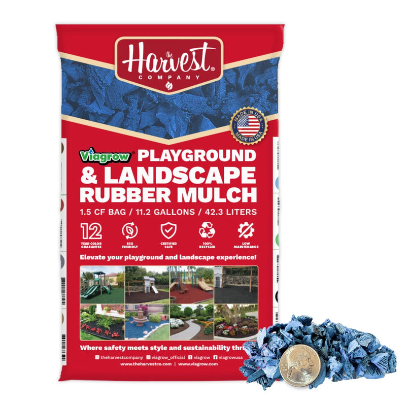 Viagrow Blue Rubber Playground & Landscape Mulch