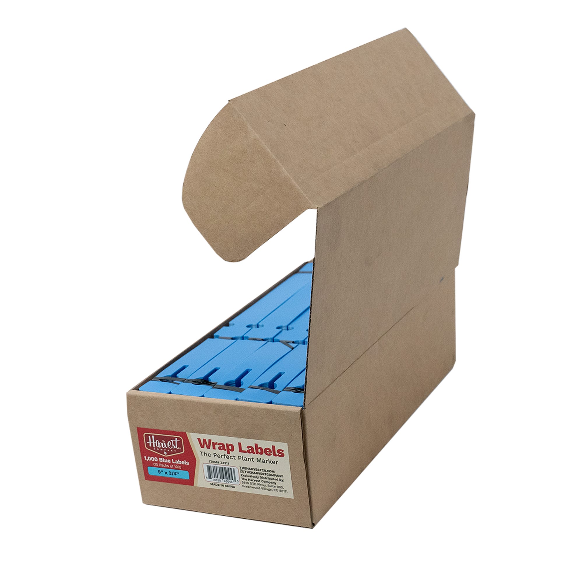 Open cardboard box