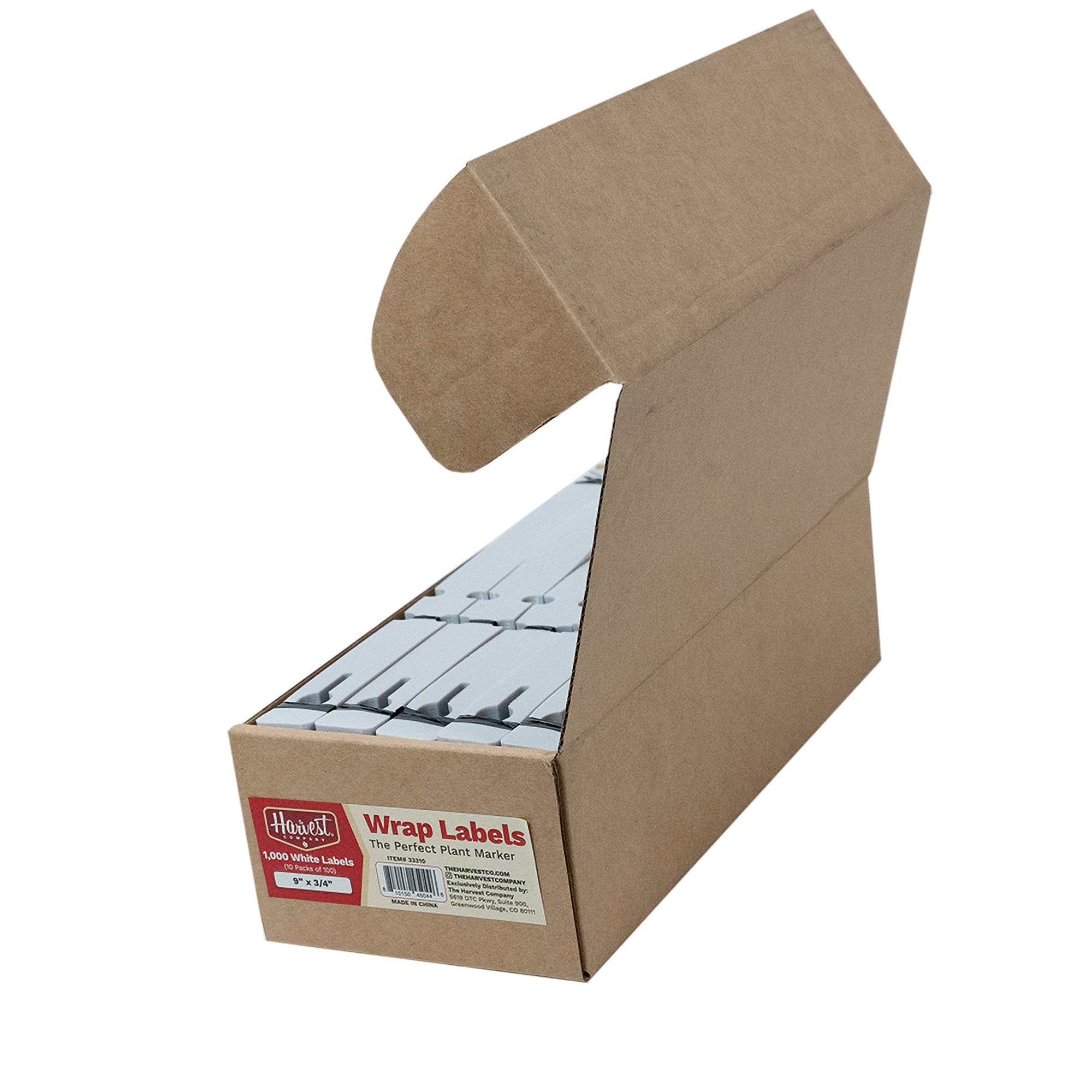 Open cardboard box