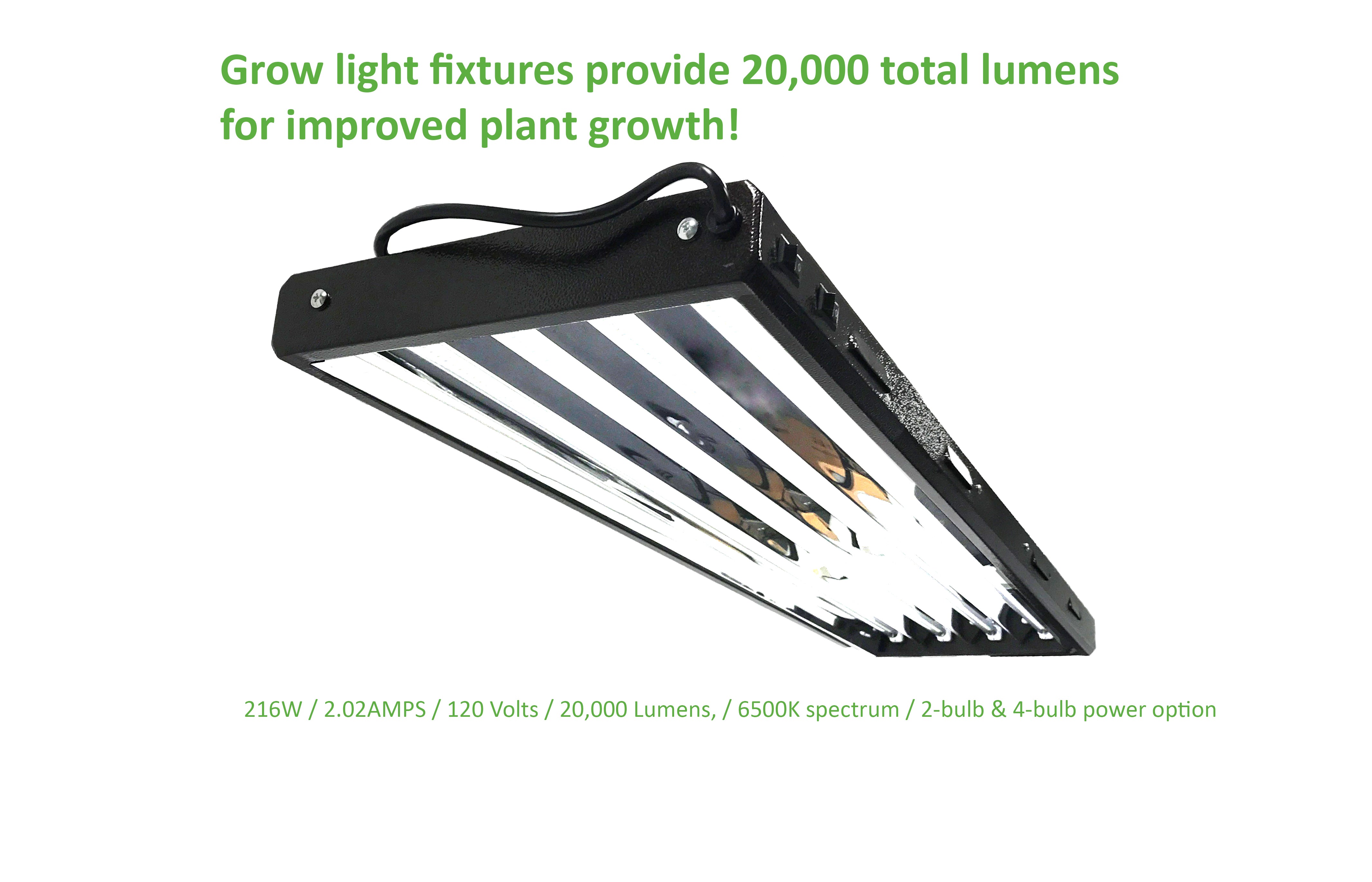 The Harvest Company 4 ft. T5 High 1-Bulb Output Fluorescent Grow Light Fixture