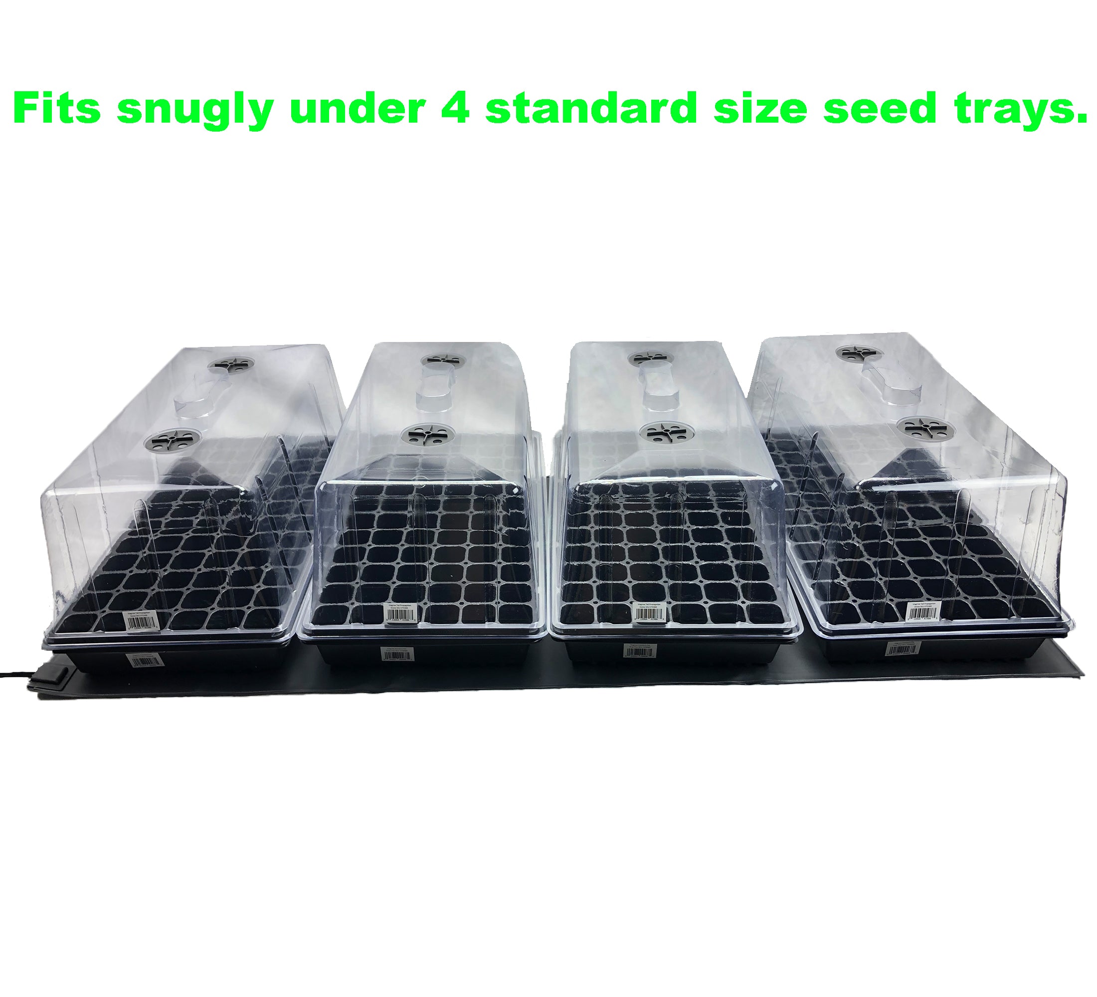 The Harvest Company Quad Tray, MET Standard Heat Mat and Thermostat, 48”20”
