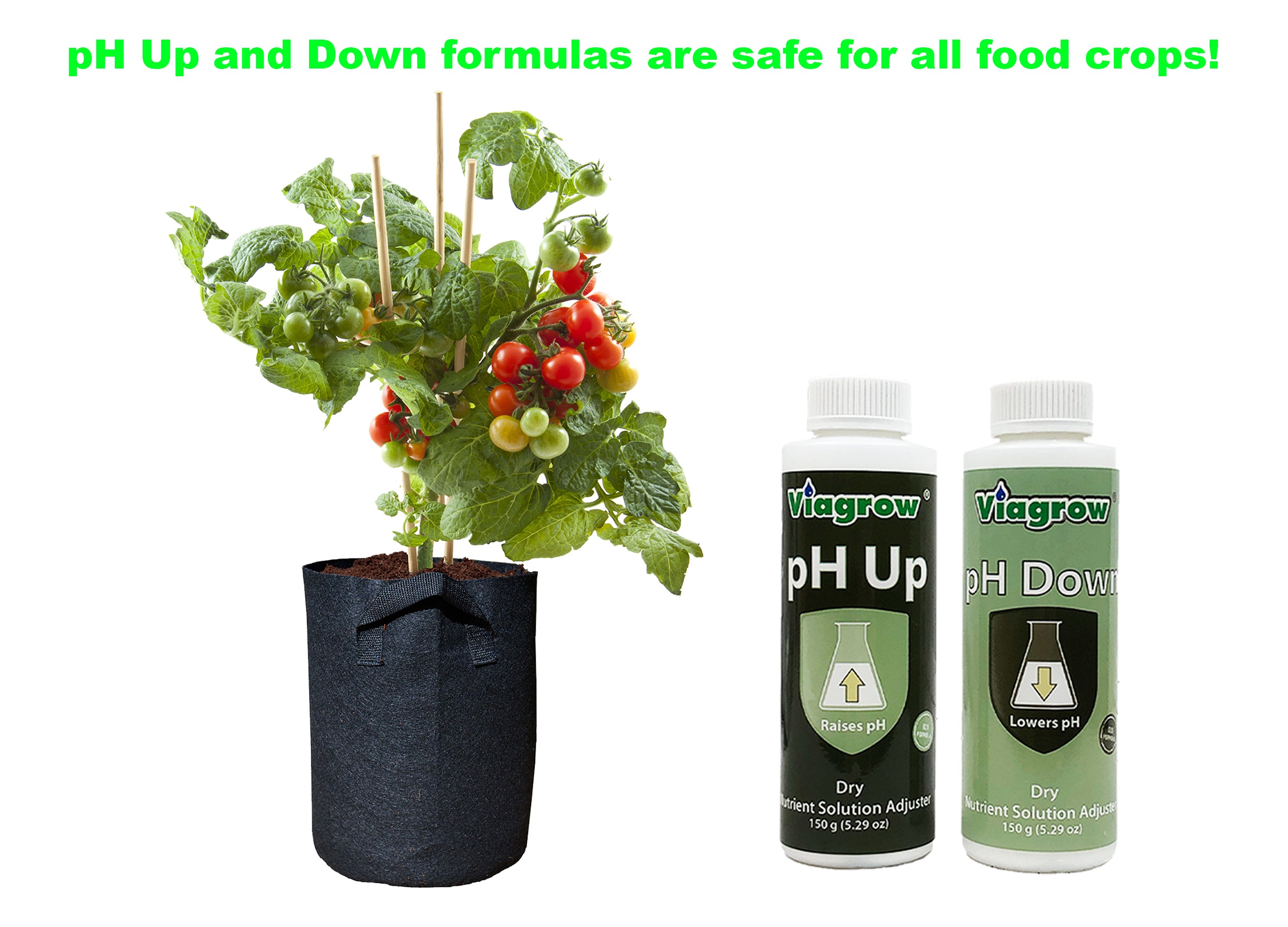 The Harvest Company pH Control Kit 1.4 oz. Organic Nutrient Solution Crystal Concentrate Application Type Tester and Adjuster 25-Case