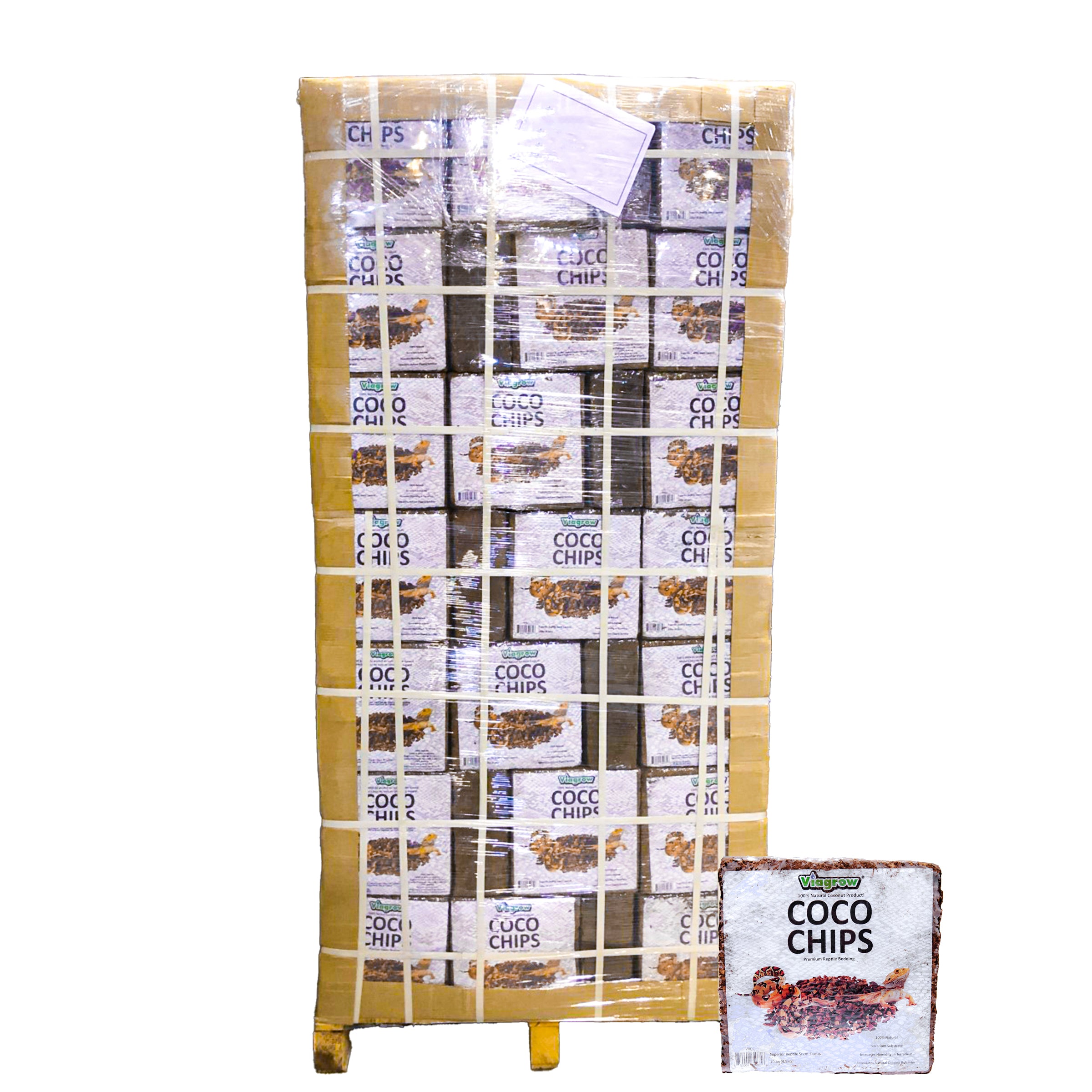 The Harvest Company 5 kg (10 lb.) Coco Chips Premium Reptile Bedding 198-Pallet (VRCC-PT)