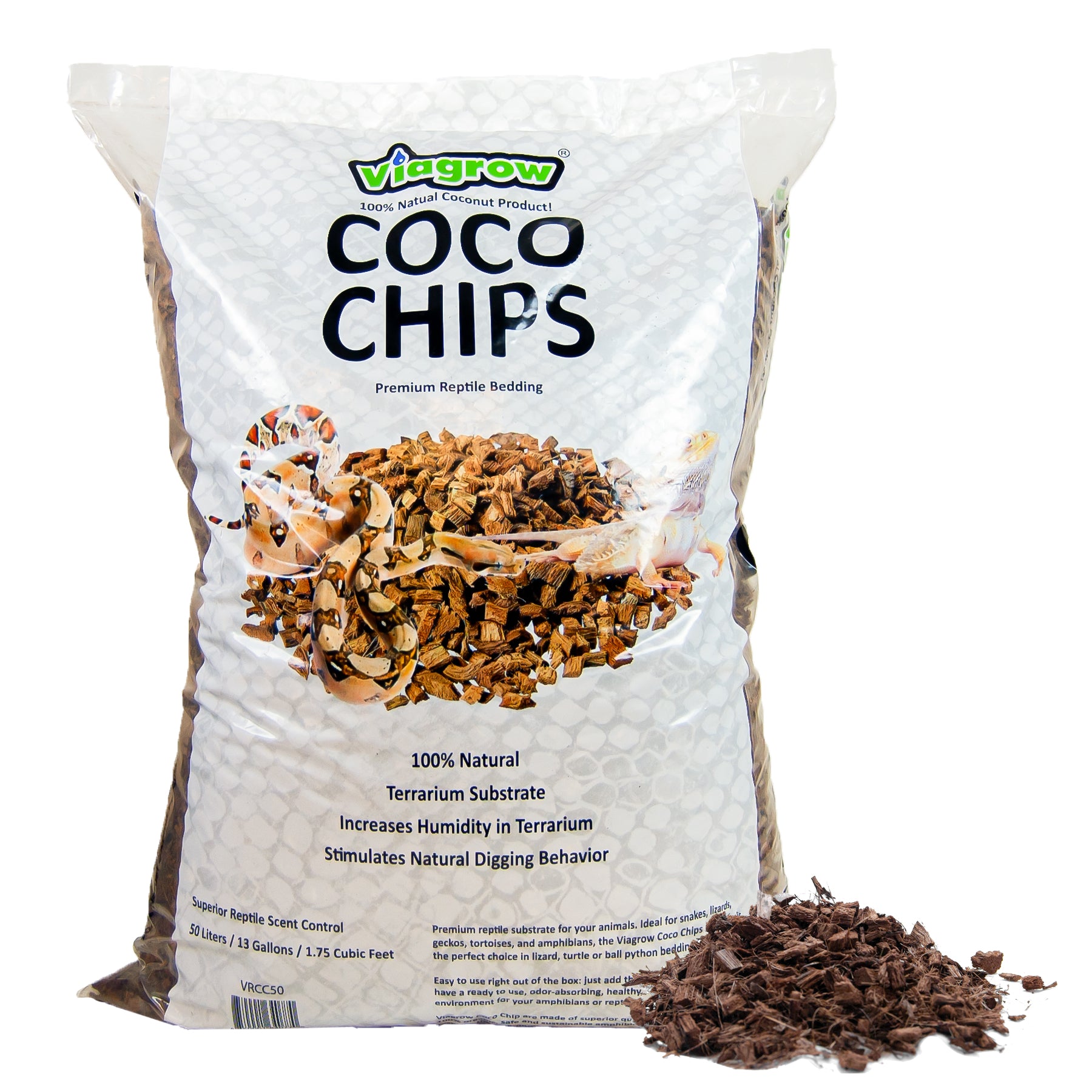 The Harvest Company 1.75 cu. ft. (50L) Coco Chips Premium Reptile Substrate 60-Pallet