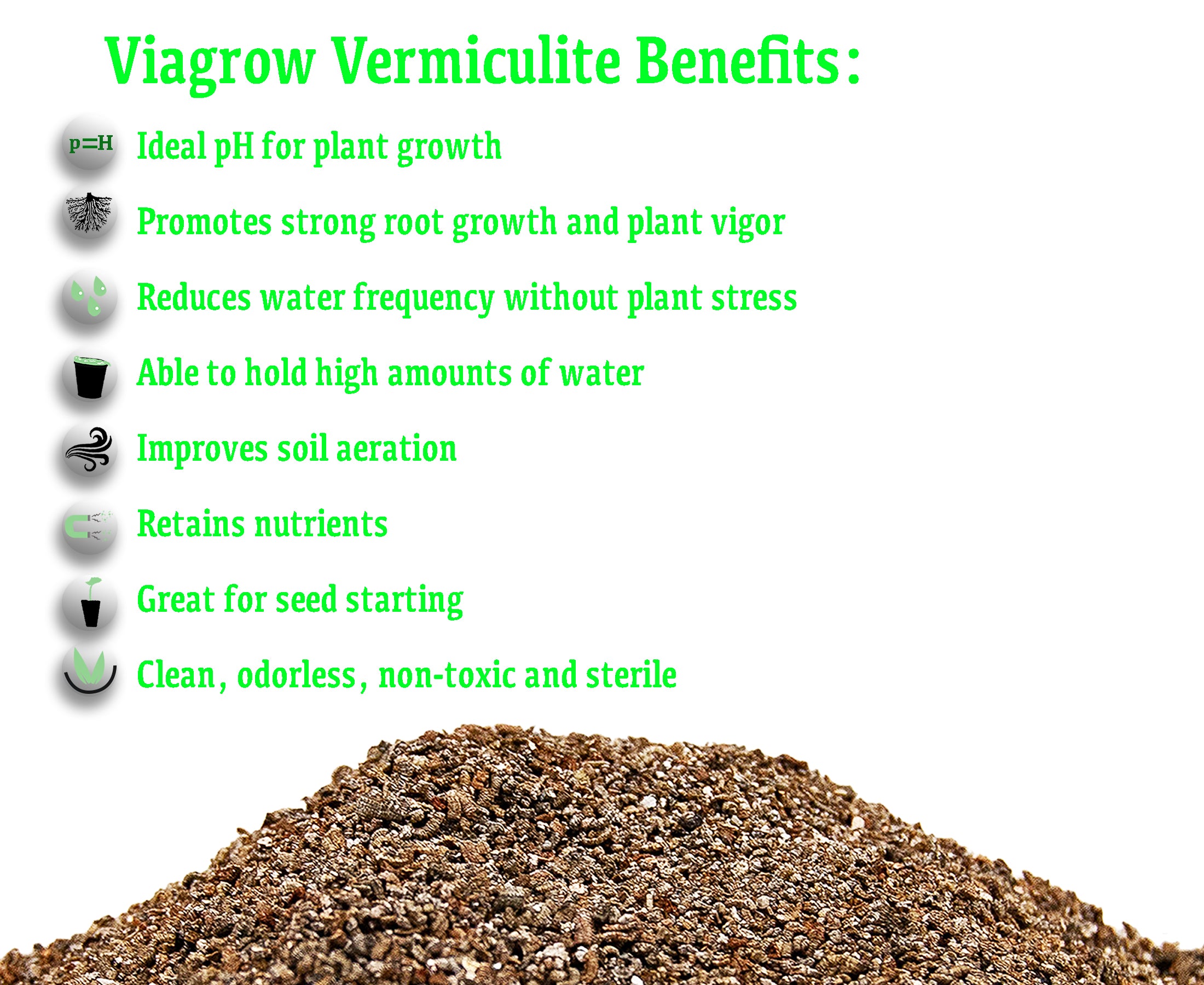 Viagrow 130 cu. ft. Horticultural Vermiculite Soil Amendment 1-Tote