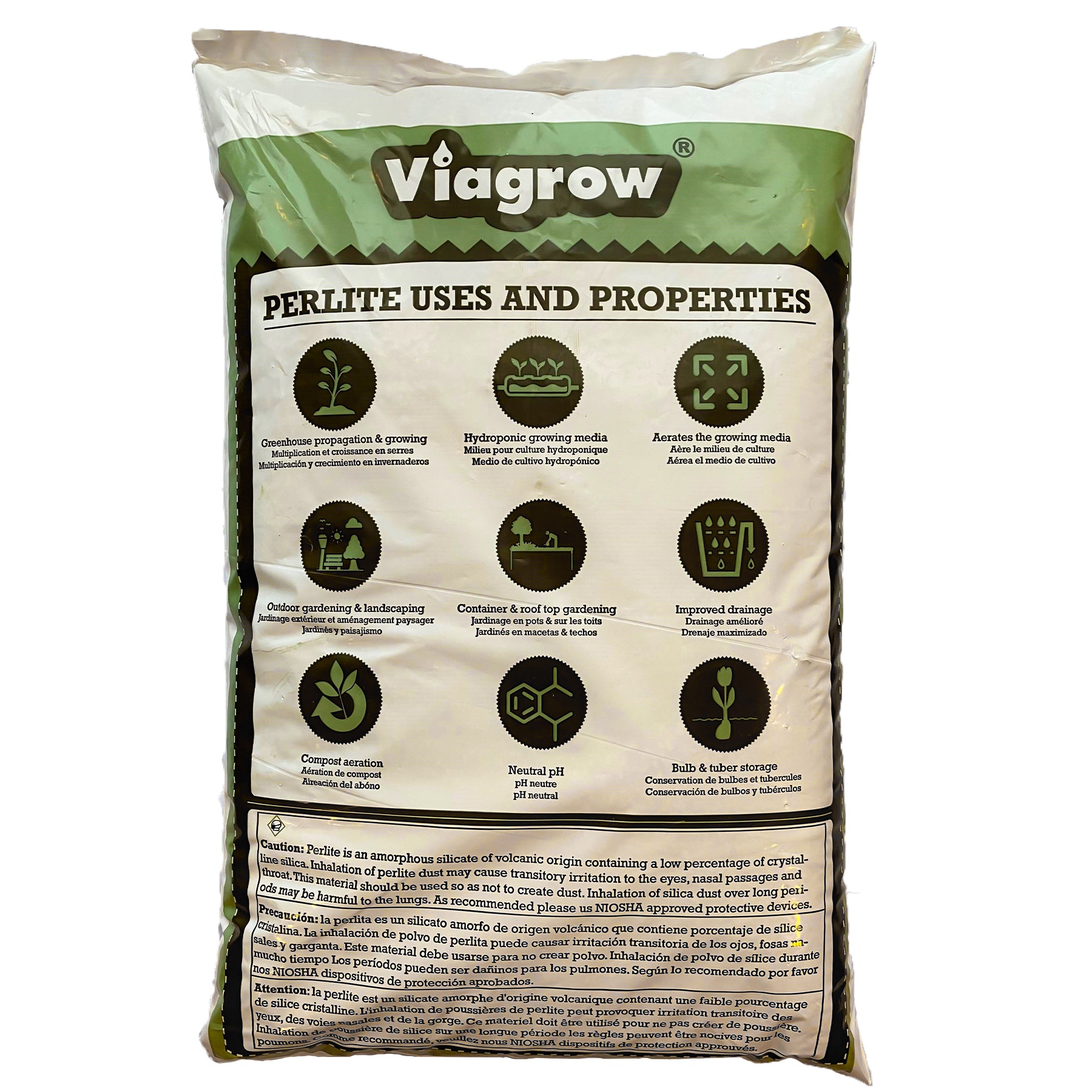 Viagrow 1 cu. ft. (28.31L) Perlite Coarse and Chunky Grade White Soil Amendment