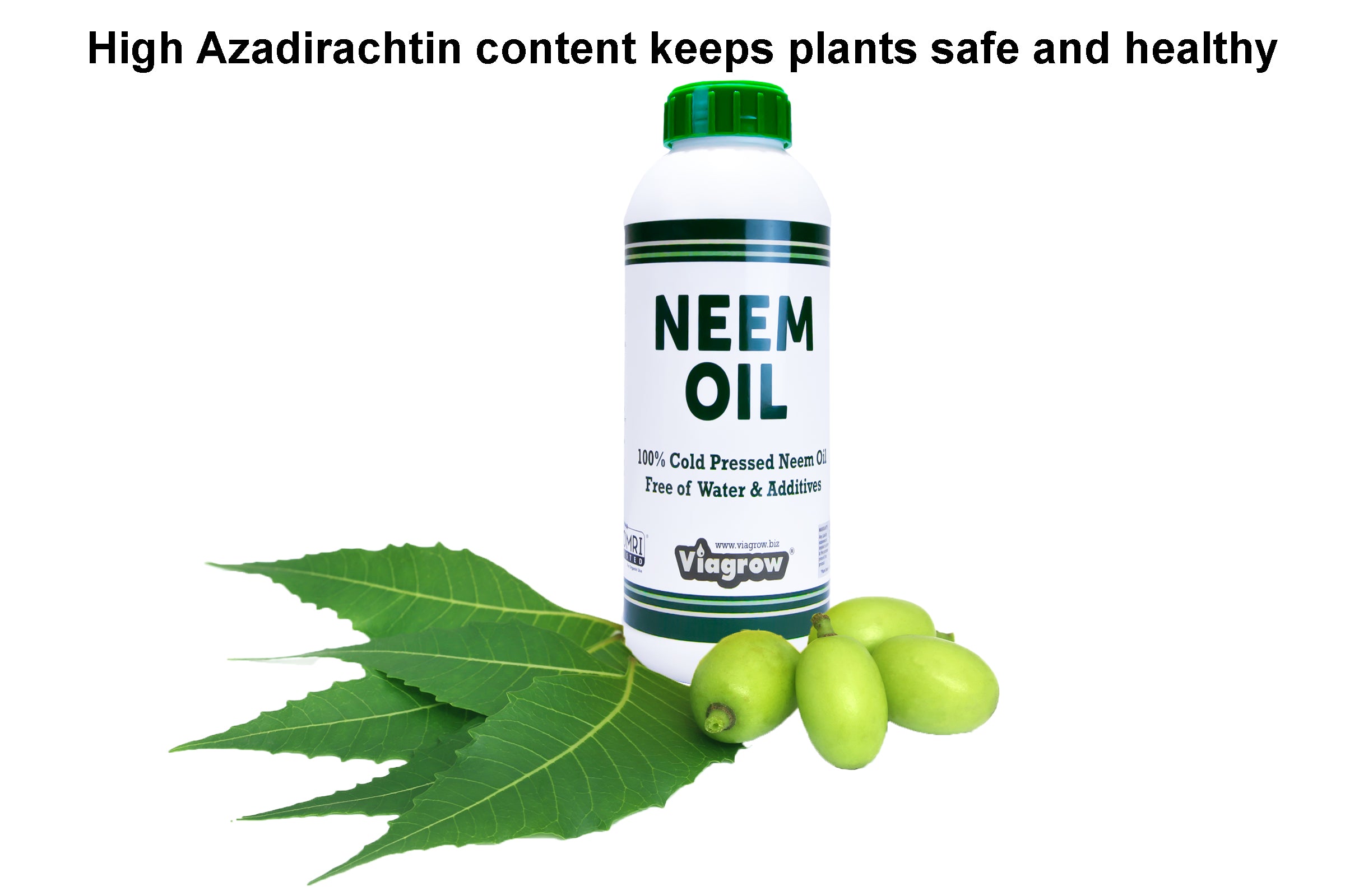 Viagrow 32 oz. Organic Cold Pressed Neem Oil Seed Extract Natural Plant Protection