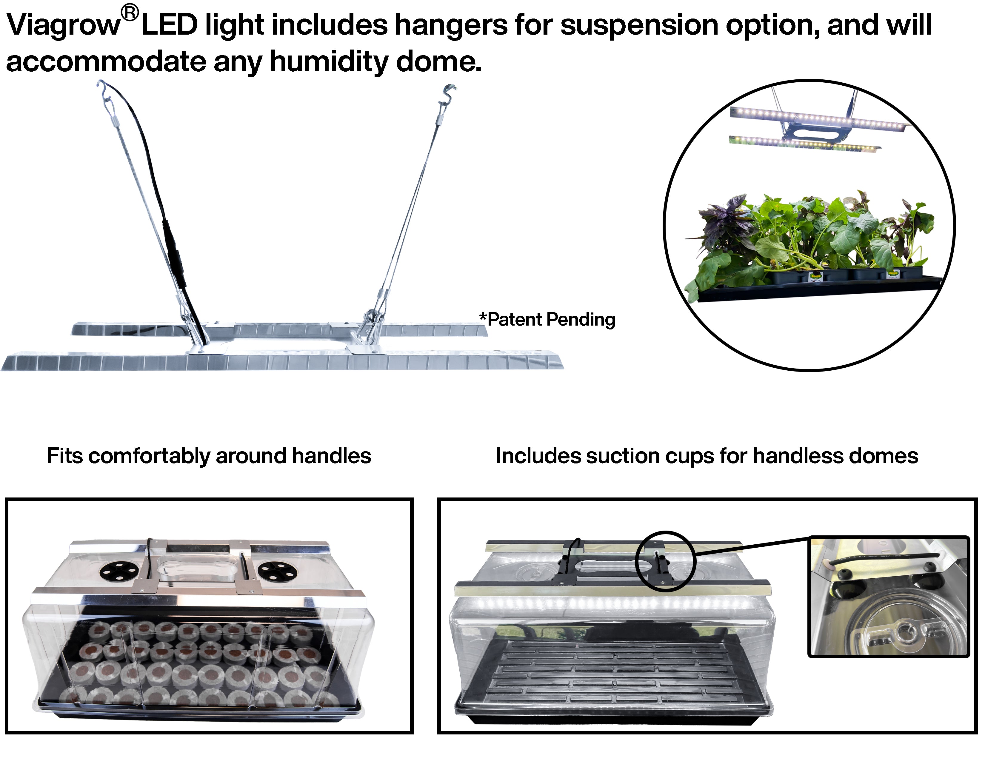 Viagrow Seedling Station Kit with LED Grow Light