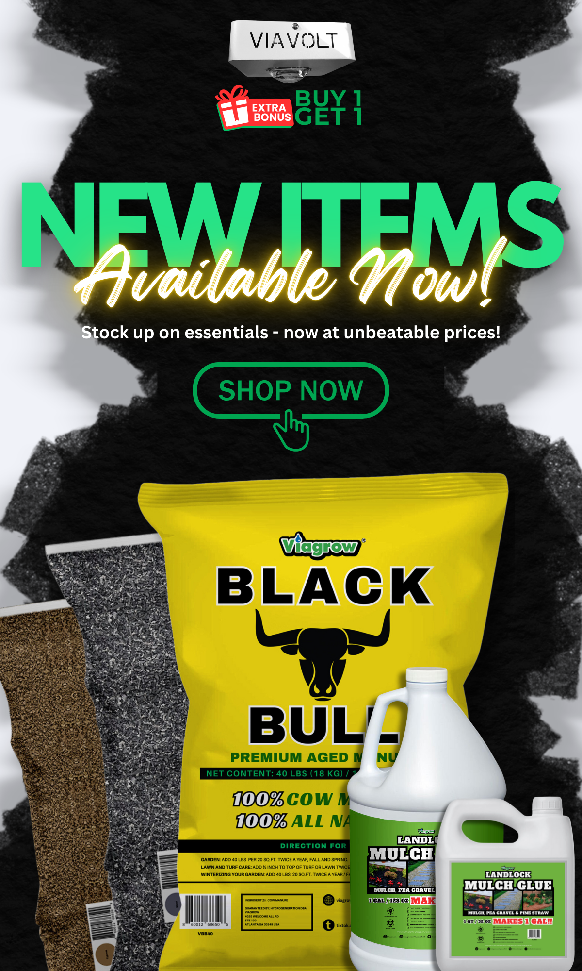 Viagrow Black Bull Premium Aged Manure