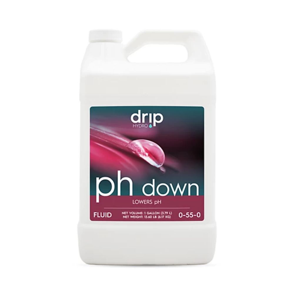 Drip Hydro pH Down 55% pH Buffer Hydroponic Nutrient Solution, 0-55-0