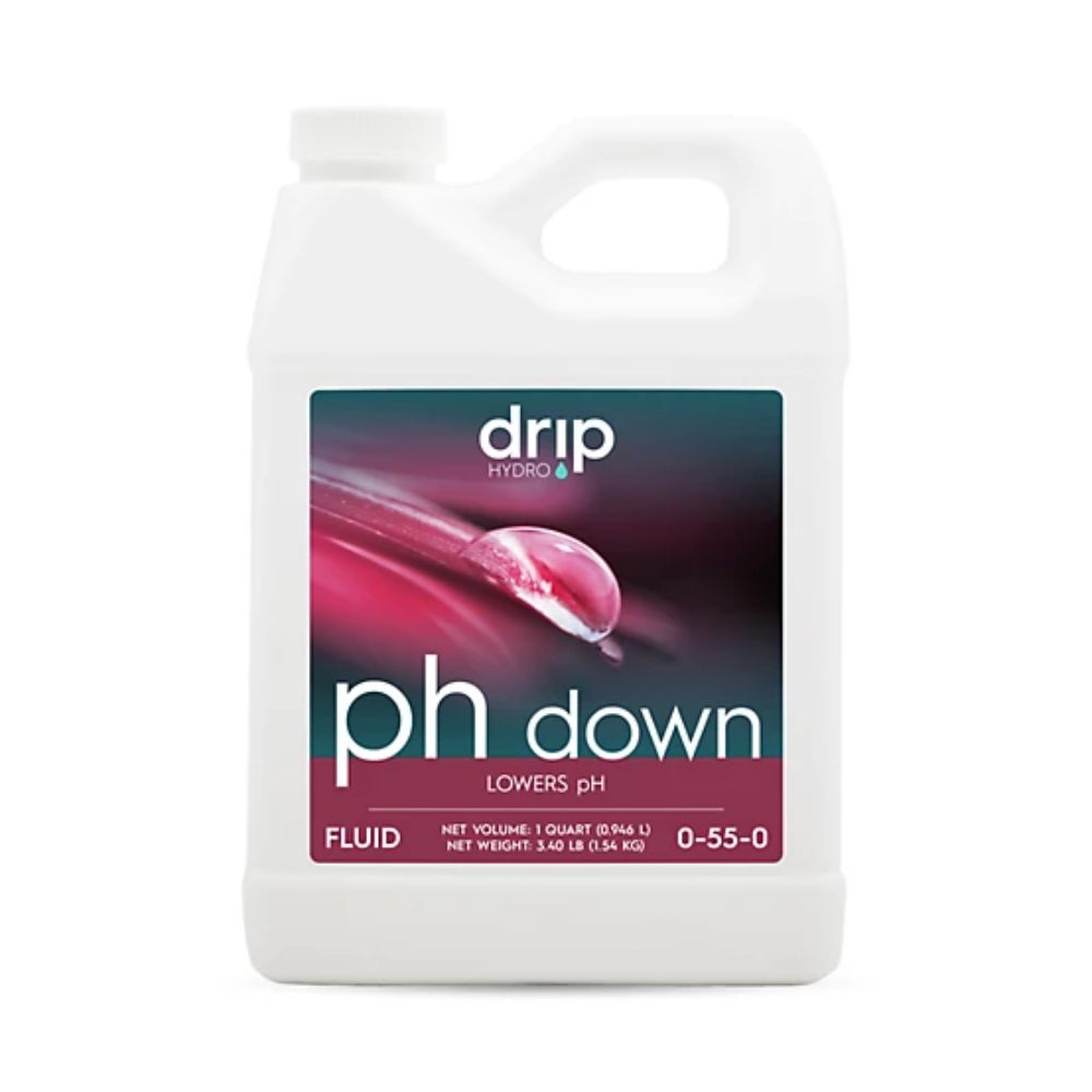 Drip Hydro pH Down 55% pH Buffer Hydroponic Nutrient Solution, 0-55-0