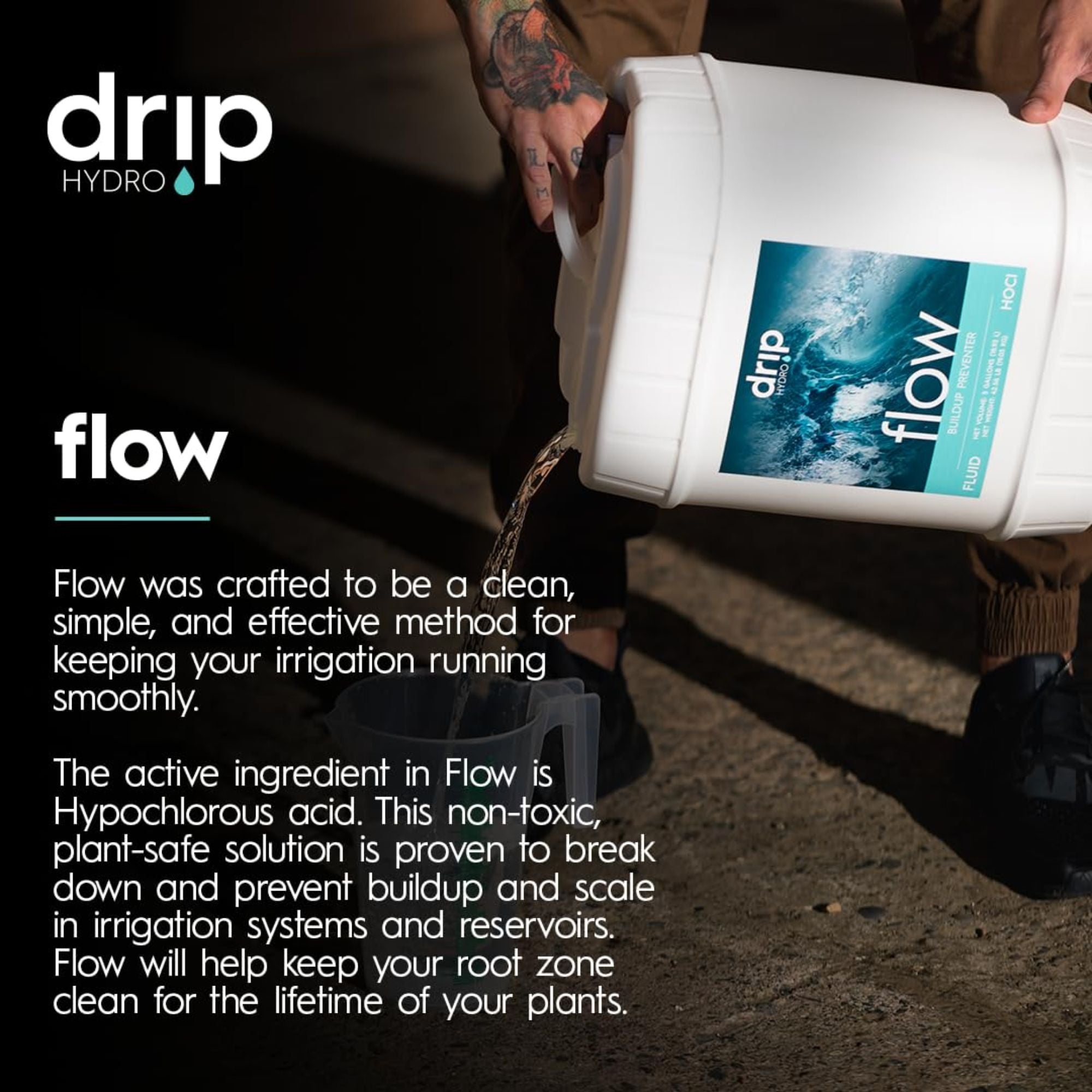 Drip Hydro Flow Irrigation System Cleaner Outdoor Cleaner