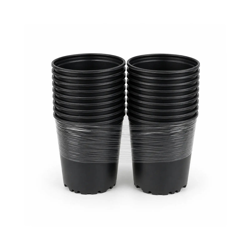 The Harvest Company 1/2 gal. 6.5 in. L x 5.25 in. W x 6.5 in. H Black Indoor/Outdoor Plastic Nursery Pot