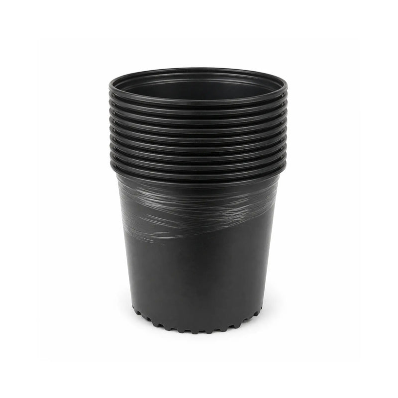 The Harvest Company 2 gal. 9.5 in. L x 7.5 in. W x 8.125 in. H Black Indoor/Outdoor Plastic Nursery Pot