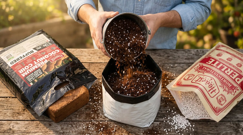 Fill with a moisture-holding mix