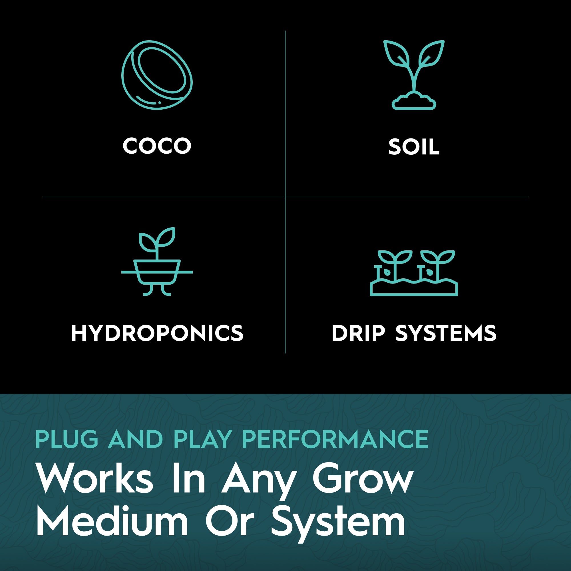 Drip Hydro Base B Two-Part Nutrient Solution Liquid Plant Fertilizer Fruiting & Flowering Plants 0-4-4