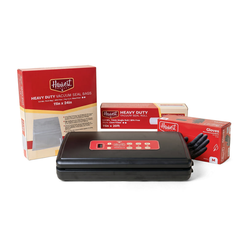The Harvest Company Food Preservation Meal Prep Vacuum Sealer Bundle Kit