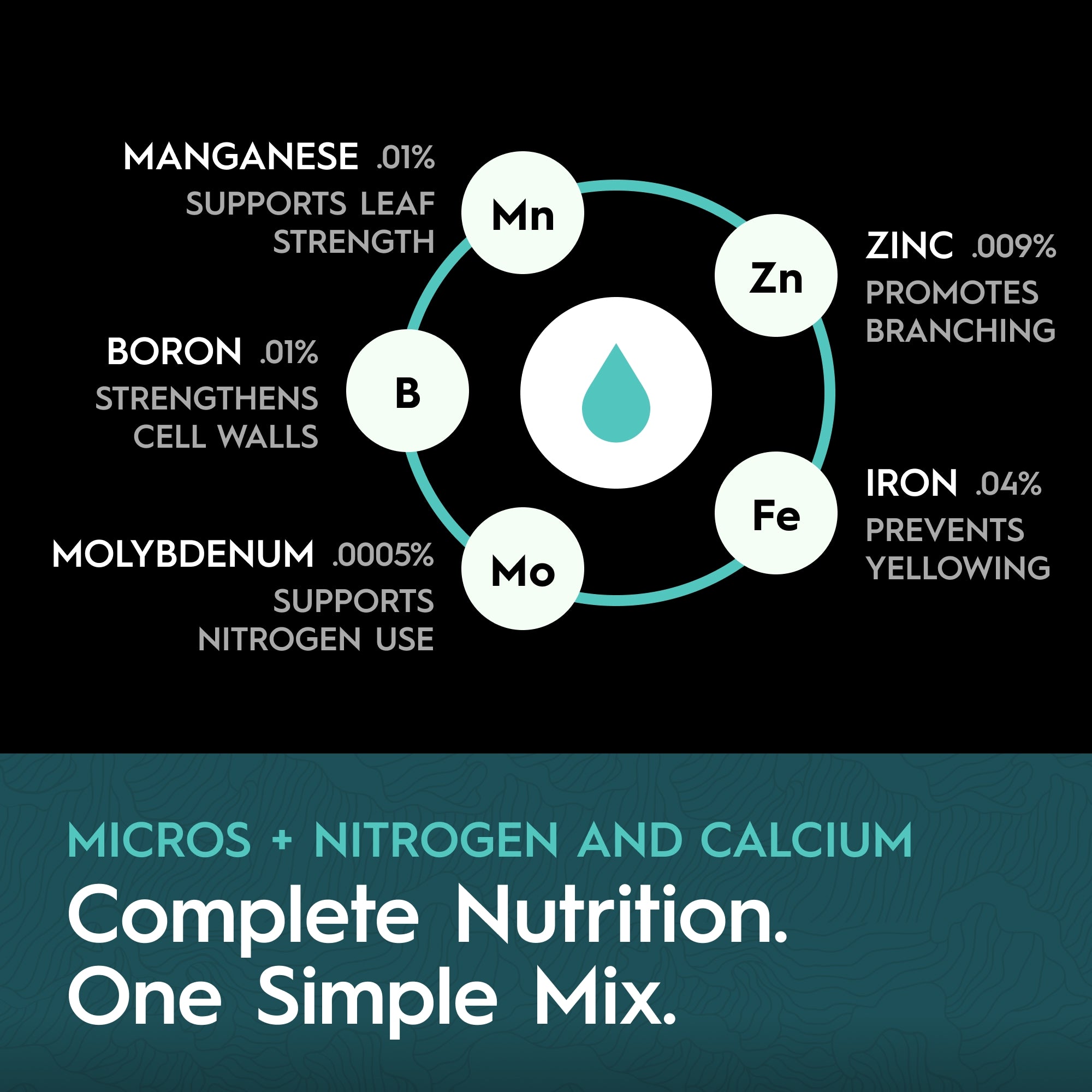 Drip Hydro Base B Two-Part Nutrient Solution Liquid Plant Fertilizer Fruiting & Flowering Plants 0-4-4