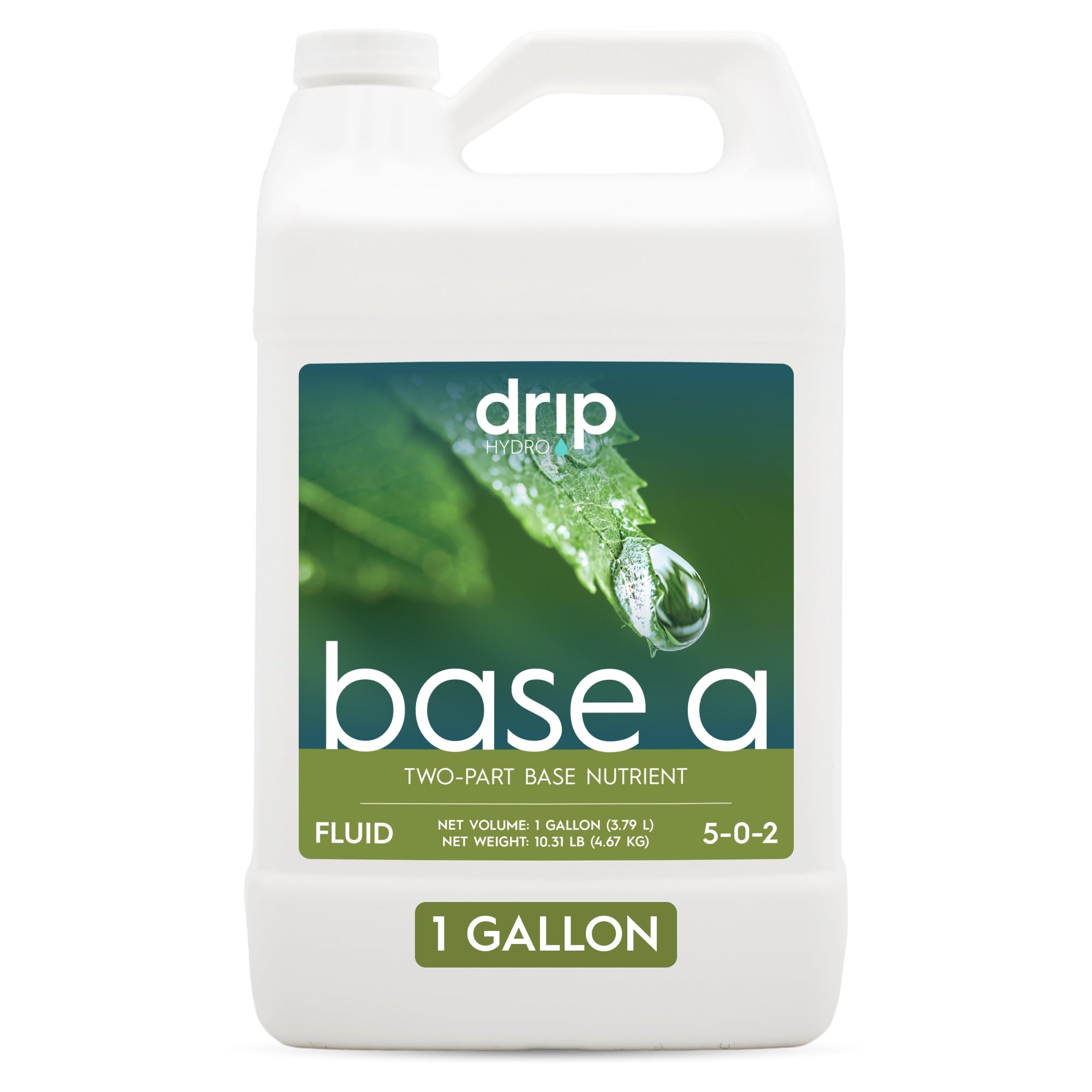 Drip Hydro Base A Two-Part Nutrient Solution Liquid Plant Fertilizer Fruiting & Flowering Plants 4-0-2