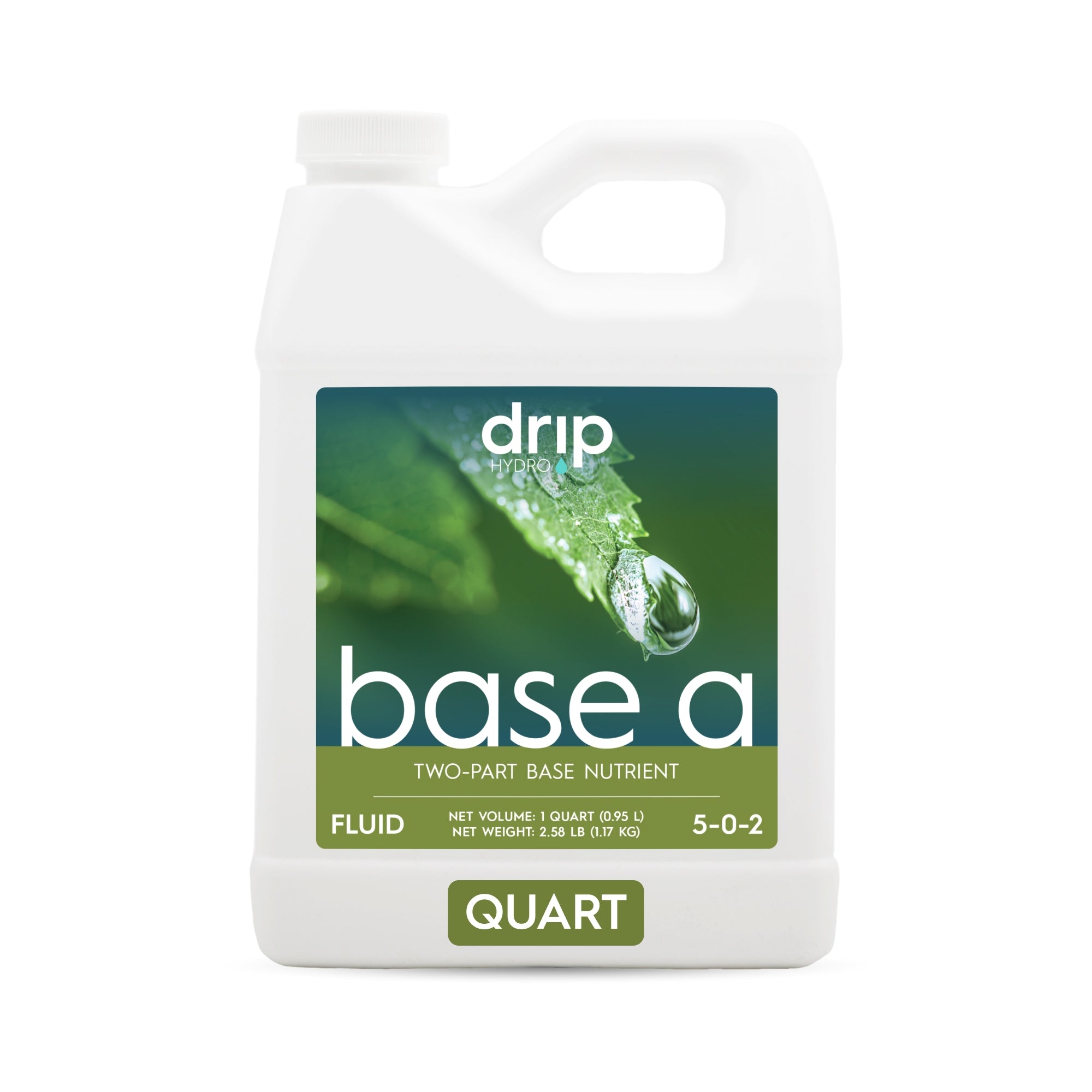 Drip Hydro Base A Two-Part Nutrient Solution Liquid Plant Fertilizer Fruiting & Flowering Plants 4-0-2