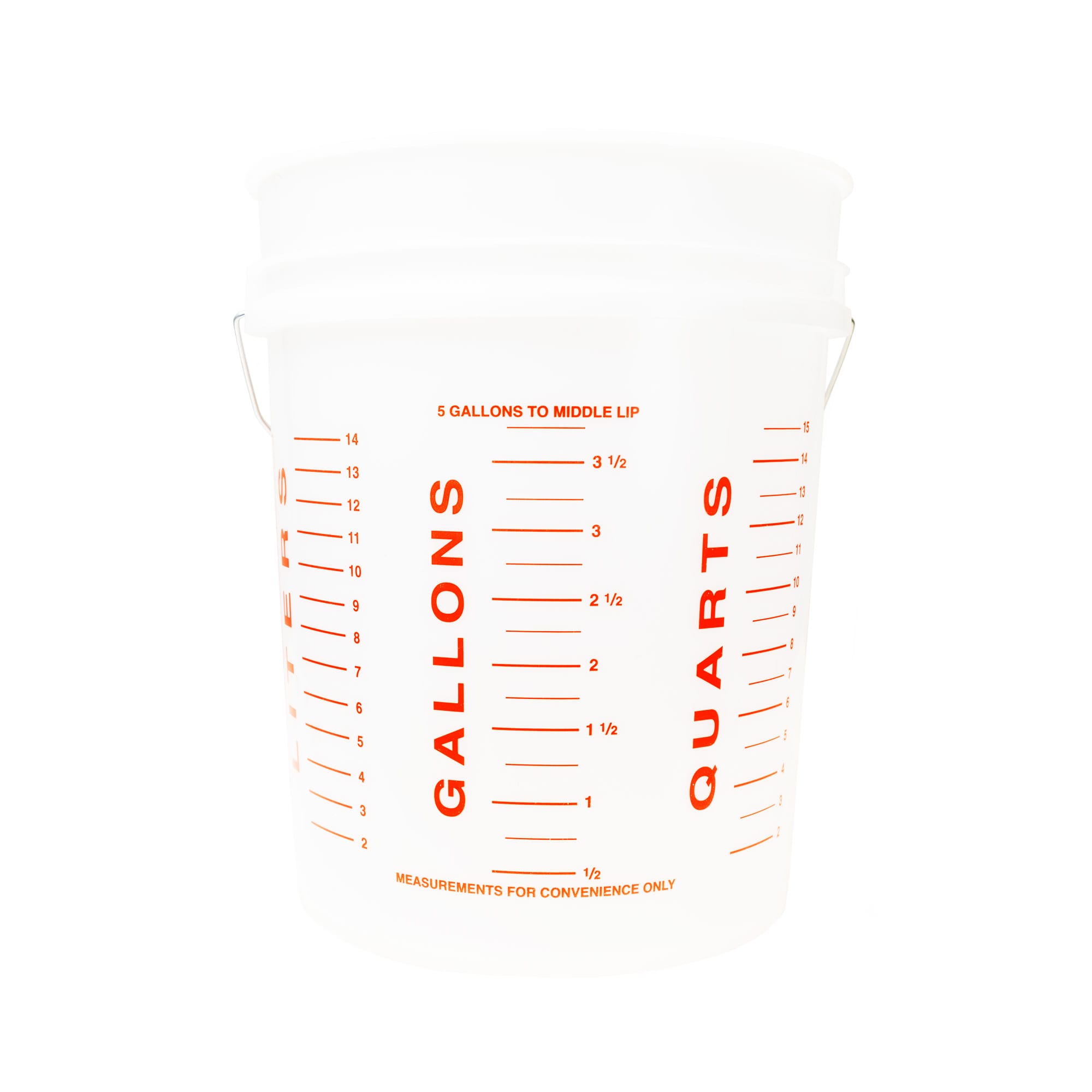The Harvest Company 5 Gallon Harvest Company Calibrated White Bucket / Made in USA