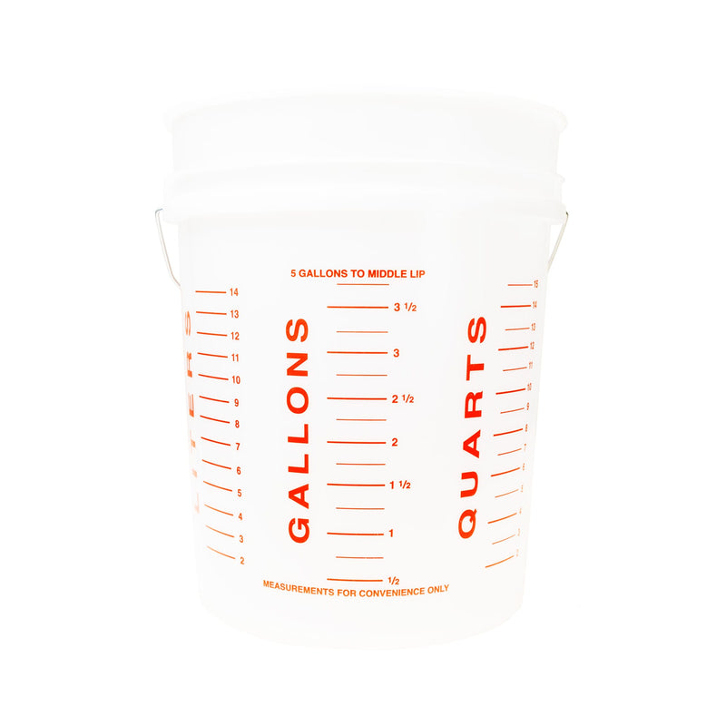 The Harvest Company 5 Gallon Harvest Company Calibrated White Bucket / Made in USA