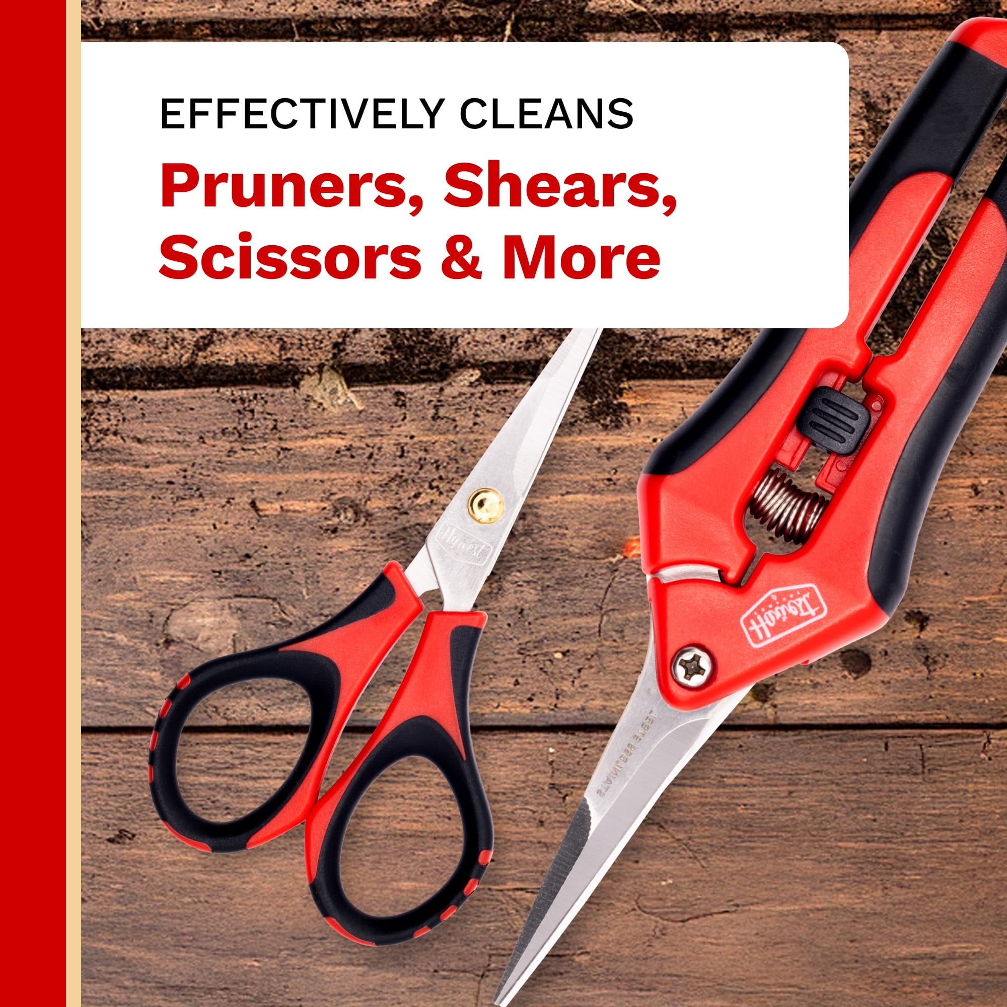 The Harvest Company Professional Scissor Cleaner with EZ-Soak Foam, Removes Sticky Plant Residue for Efficient Workflow