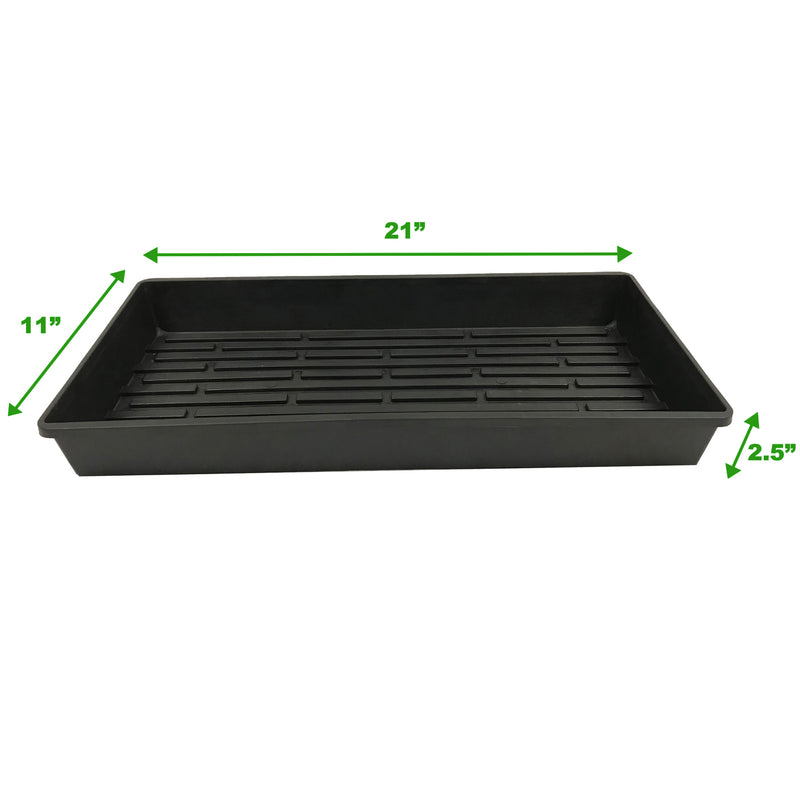 The Harvest Company 10 in. x 20 in. Black Plastic Extra-Strength Quad Seed Starter Plant Support Planter Accessory (Packs)
