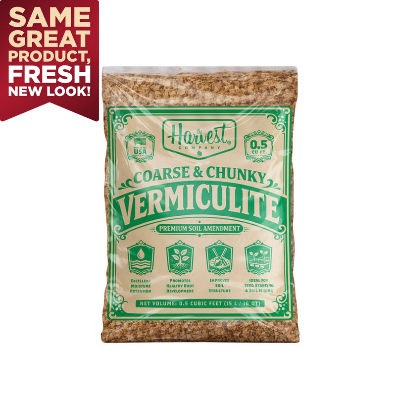 The Harvest Company 16 qt. (0.5 cu. ft.) Coarse and Chunky Grade Vermiculite Soil Amendment (Packs)